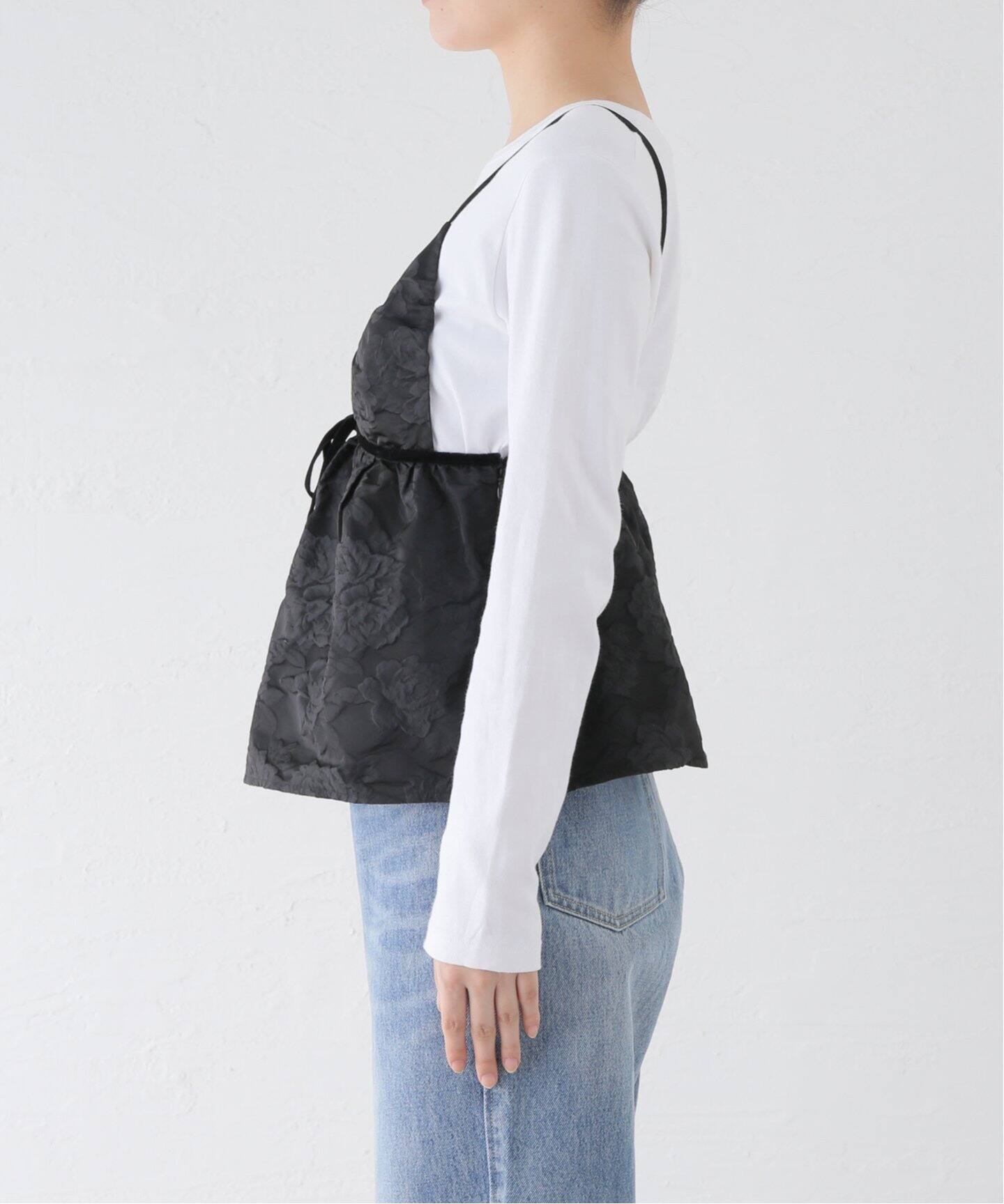 GANNI/ガニー】Botanical Jacquard Strap Top：キャミソールブラウス