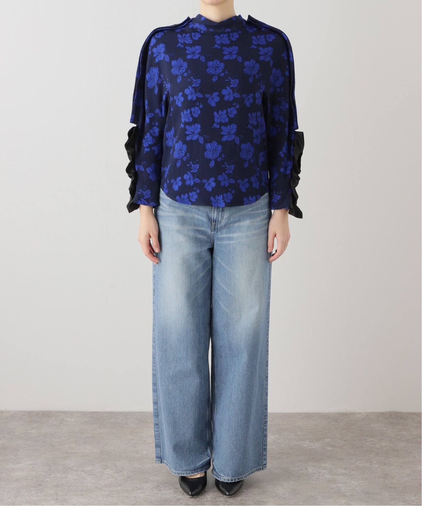 TOGA PULLA/トーガプルラ】Flower jacquard blouse：ブラウス（シャツ  