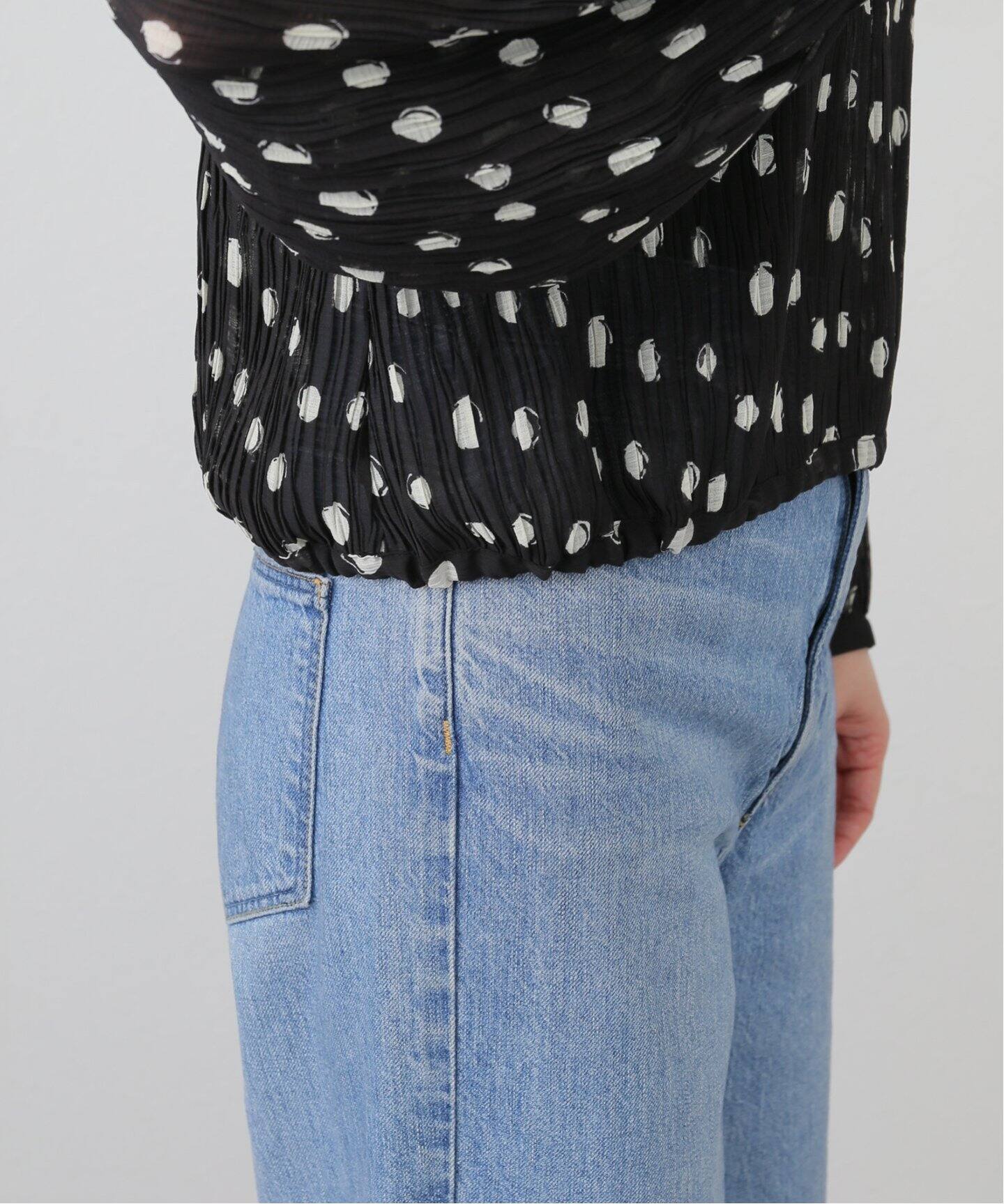 BAUM UND PFERDGARTEN/バウムウンドヘルガーデン】Plisse ブラウス