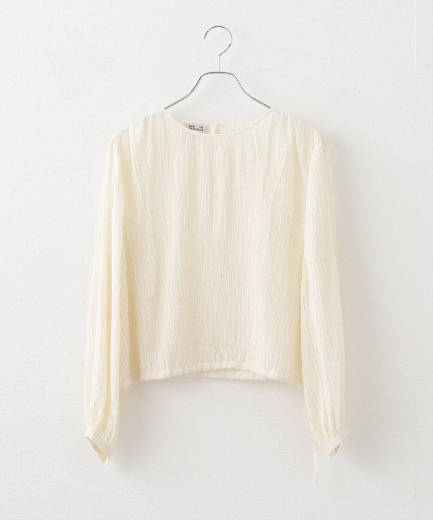 BAUM UND PFERDGARTEN/バウムウンドヘルガーデン】Plisse ブラウス