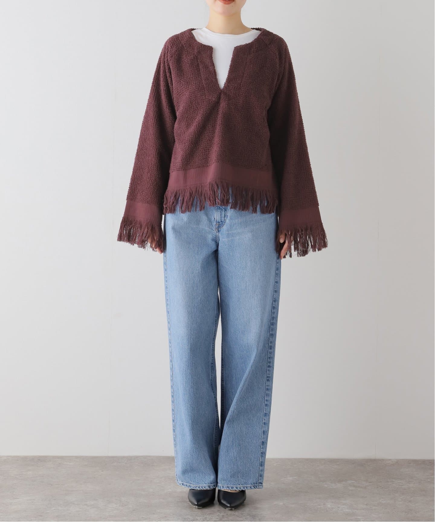 JOURNAL STANDARD 別注　oas シャツ OAS/オーエーエス】BurgundyTillieTerryTop 7509-01（シャツ