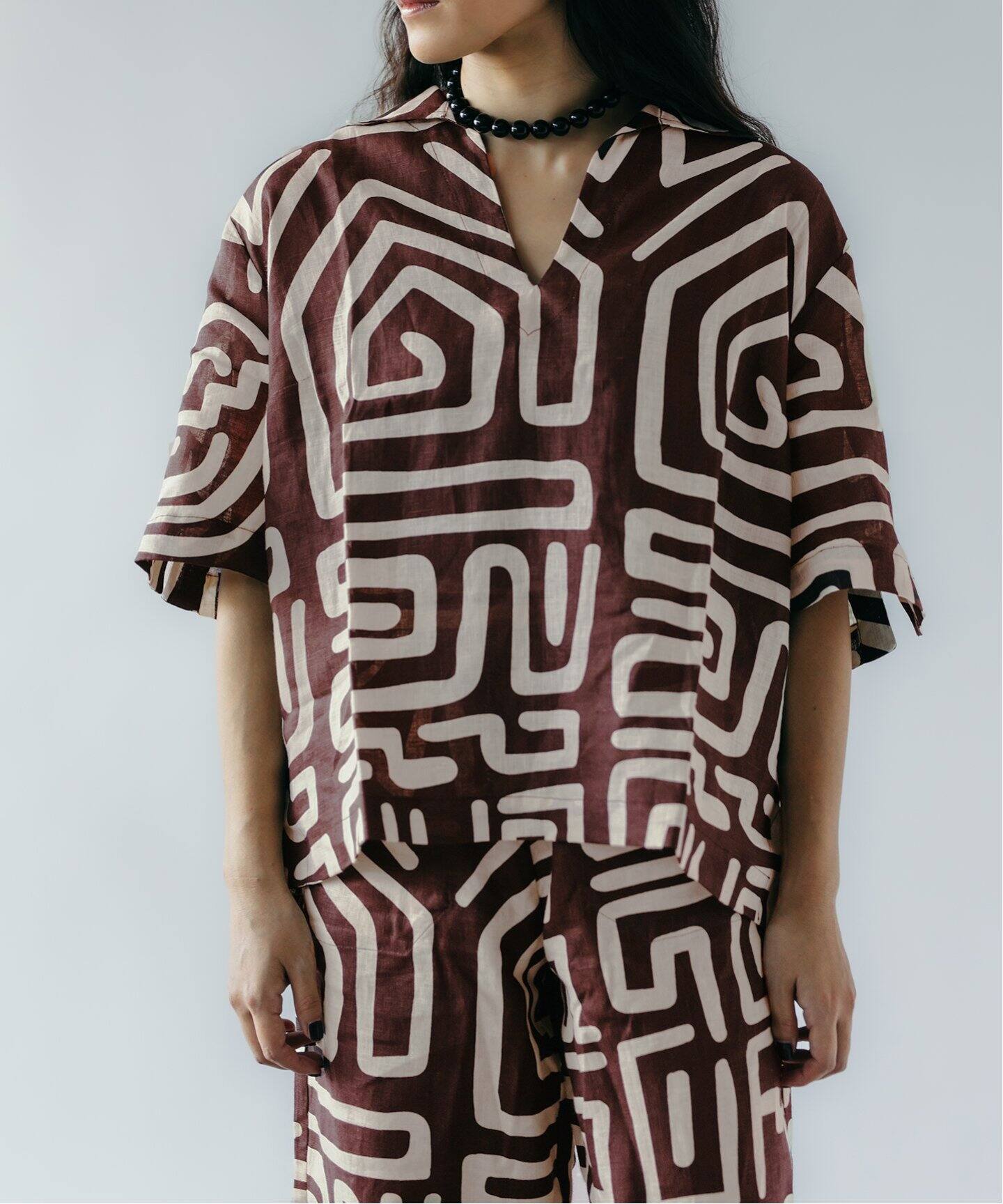 別注【OAS/オーエーエス】Kalahara jaffa linen shirt JSSP：リネン 