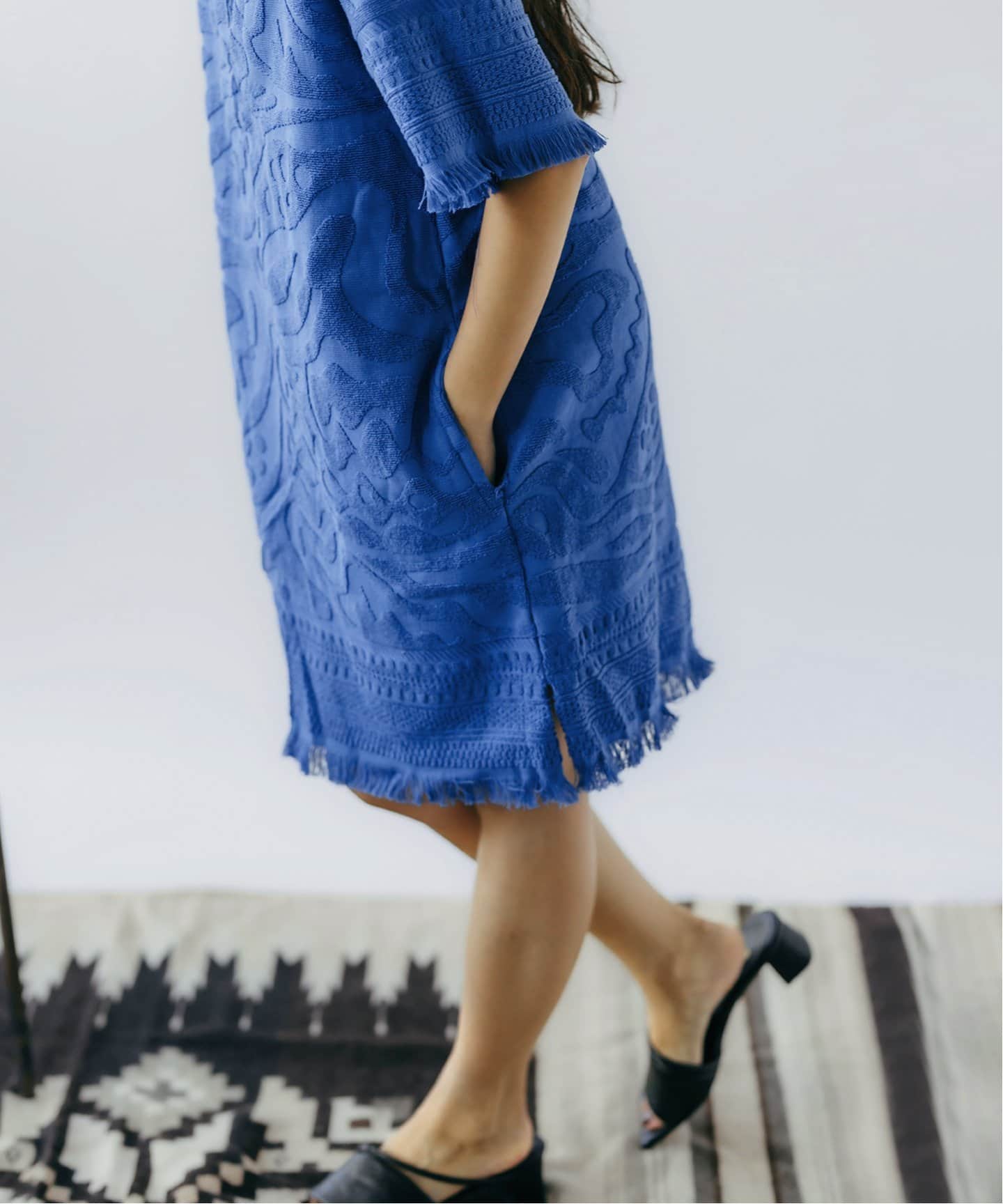 新品　OAS rapture aya terry dress：ミニドレス　ワンピ OAS/オーエーエス】 rapture aya terry dress：ミニドレス