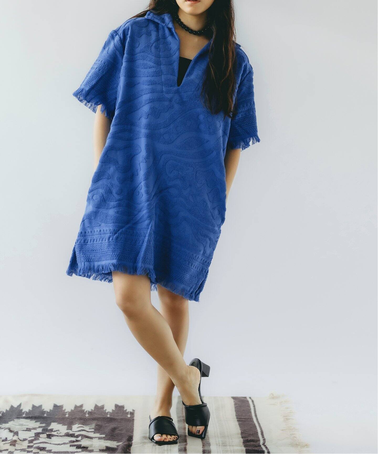 OAS/オーエーエス】 rapture aya terry dress：ミニドレス（ワンピース 