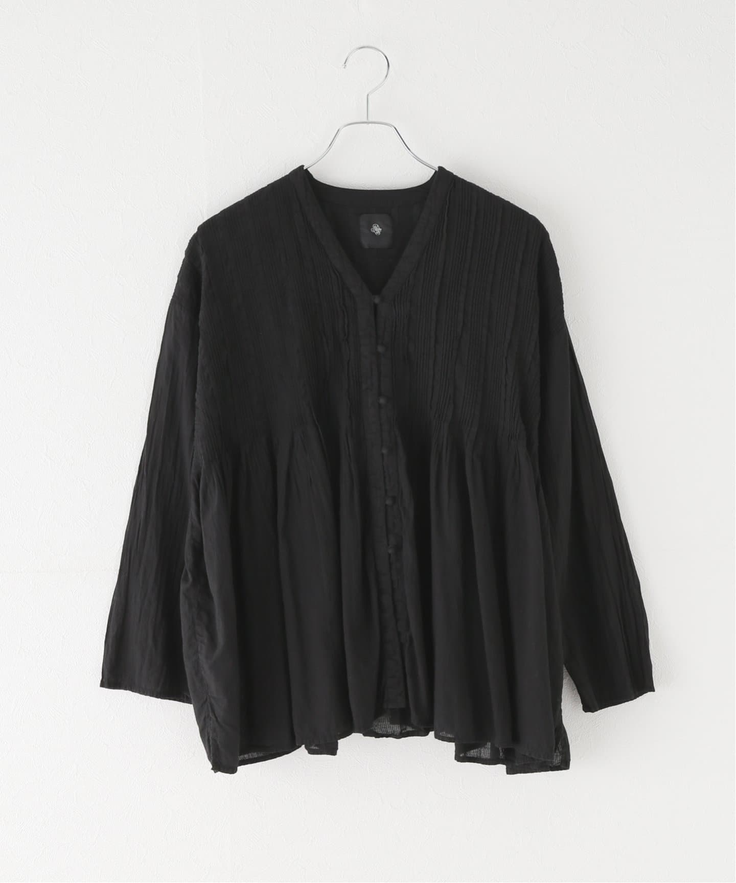 【maison de soil/メゾン ド ソイル】v neck front blouse JS NMDS24201D