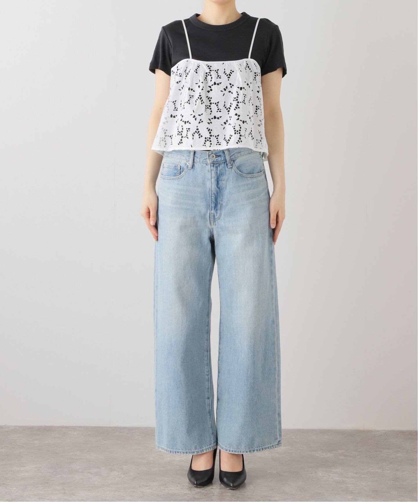 CFIERCE] レース ネコ ベスト キャミソール 芳ばしい 