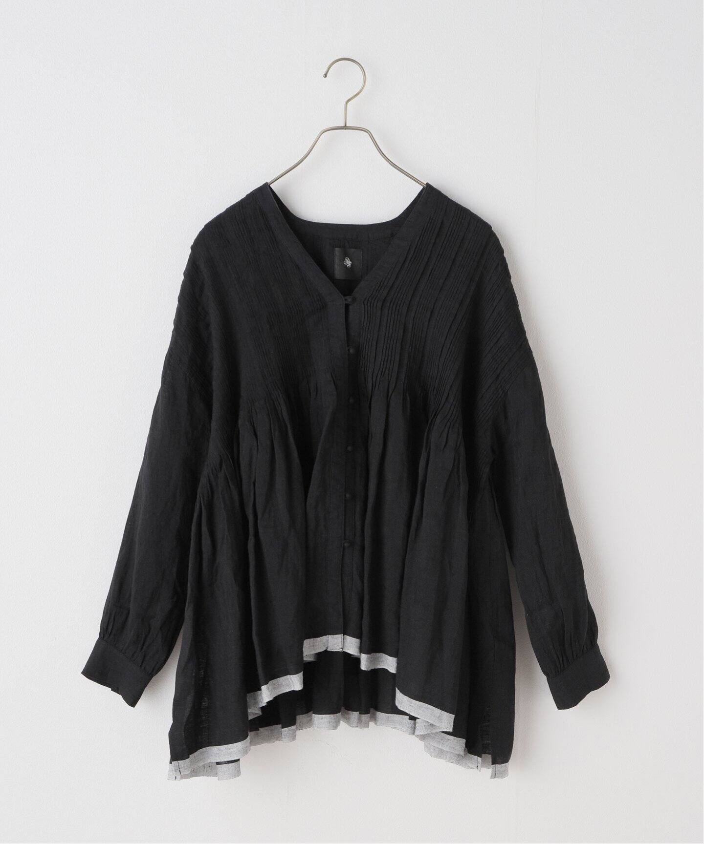 maison de soil/メゾン ド ソイル】80SHANDWOVEN LINEN BLOUSE（シャツ 