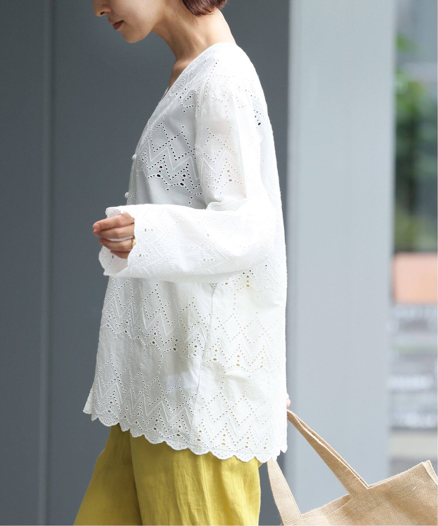 JOURNAL STANDARD relume カットワーク ブラウス コットンカットワーク 