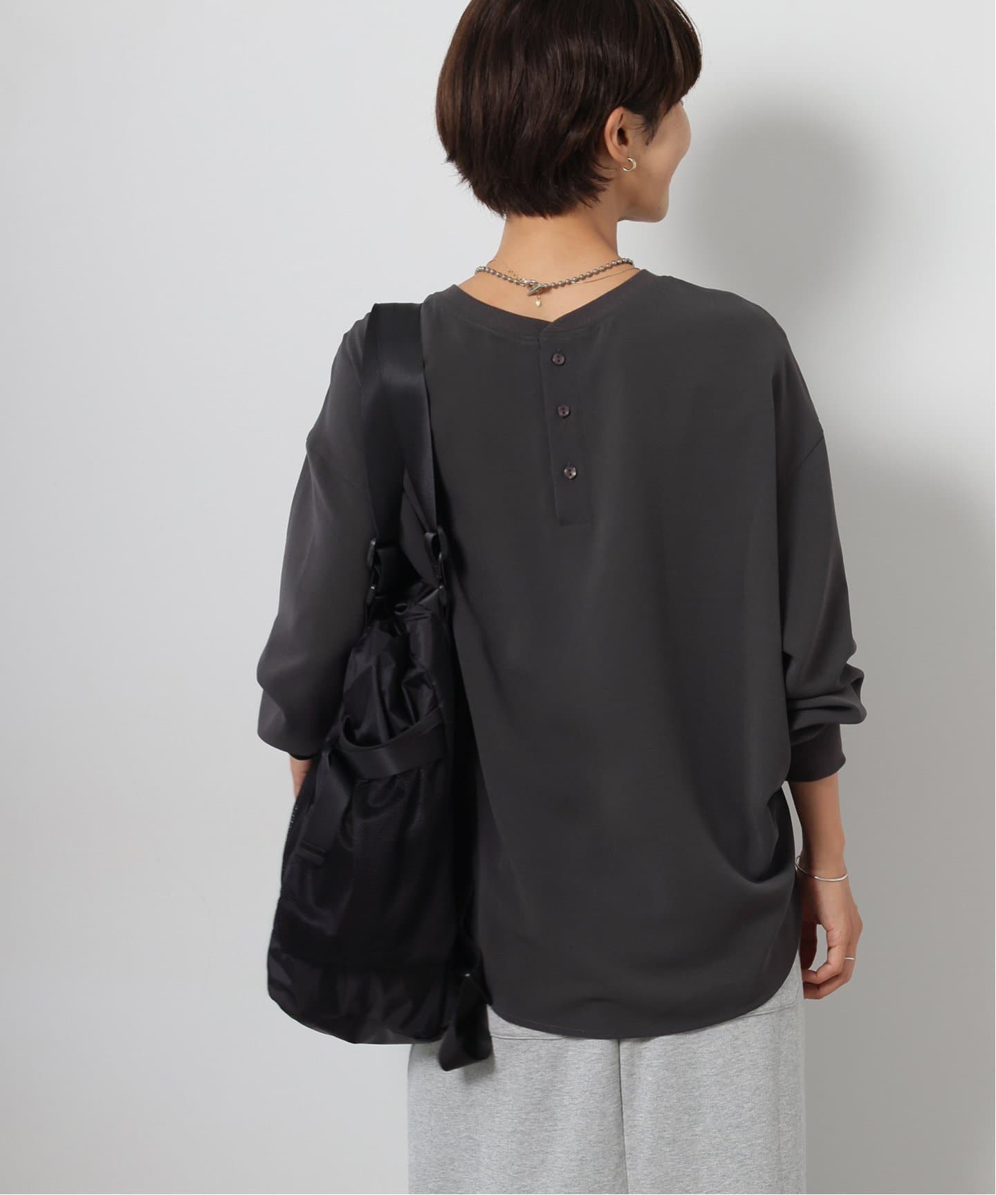 【新品】JOURNAL STANDARDrelume ジョーゼットロゴロンTEE ジョーゼットロゴロンTEE（シャツ／ブラウス）｜JOURNAL