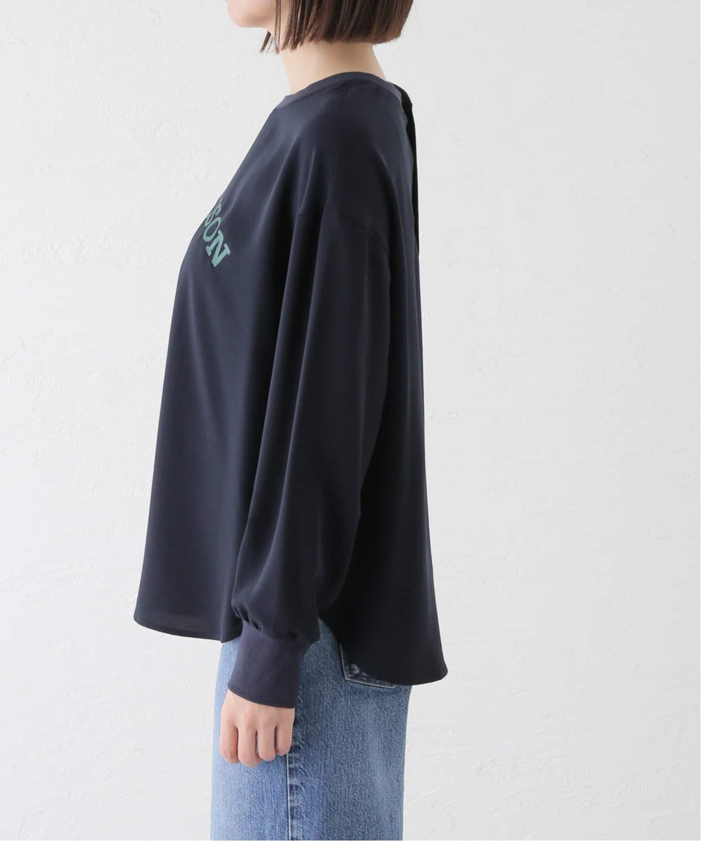 【新品】JOURNAL STANDARDrelume ジョーゼットロゴロンTEE ジョーゼットロゴロンTEE(シャツ/ブラウス)|JOURNAL