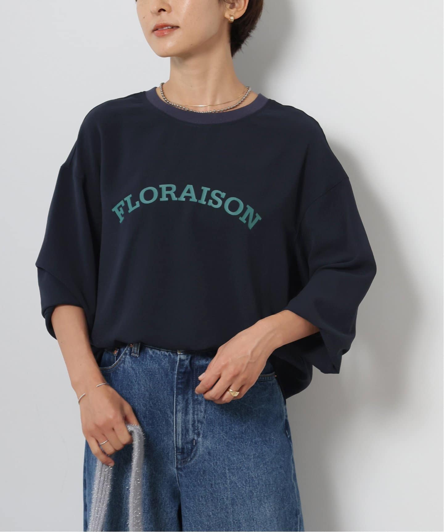 【新品】JOURNAL STANDARDrelume ジョーゼットロゴロンTEE ジョーゼットロゴロンTEE（シャツ／ブラウス）｜JOURNAL