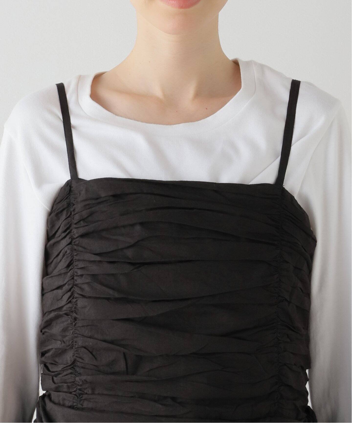 crinkle crinkle crinkle】corset camisole：キャミソール  