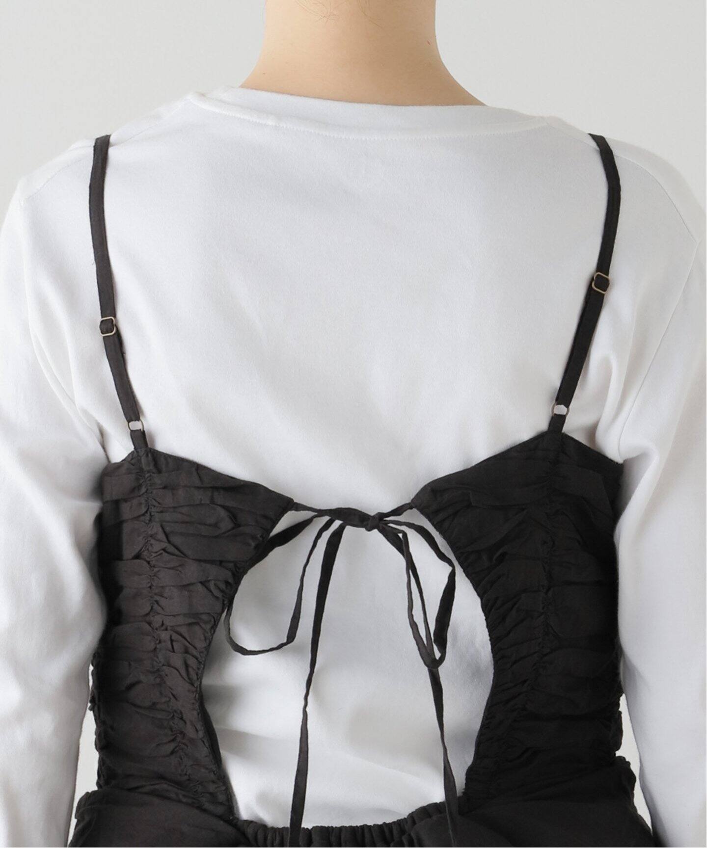 crinkle crinkle crinkle】corset camisole：キャミソール 