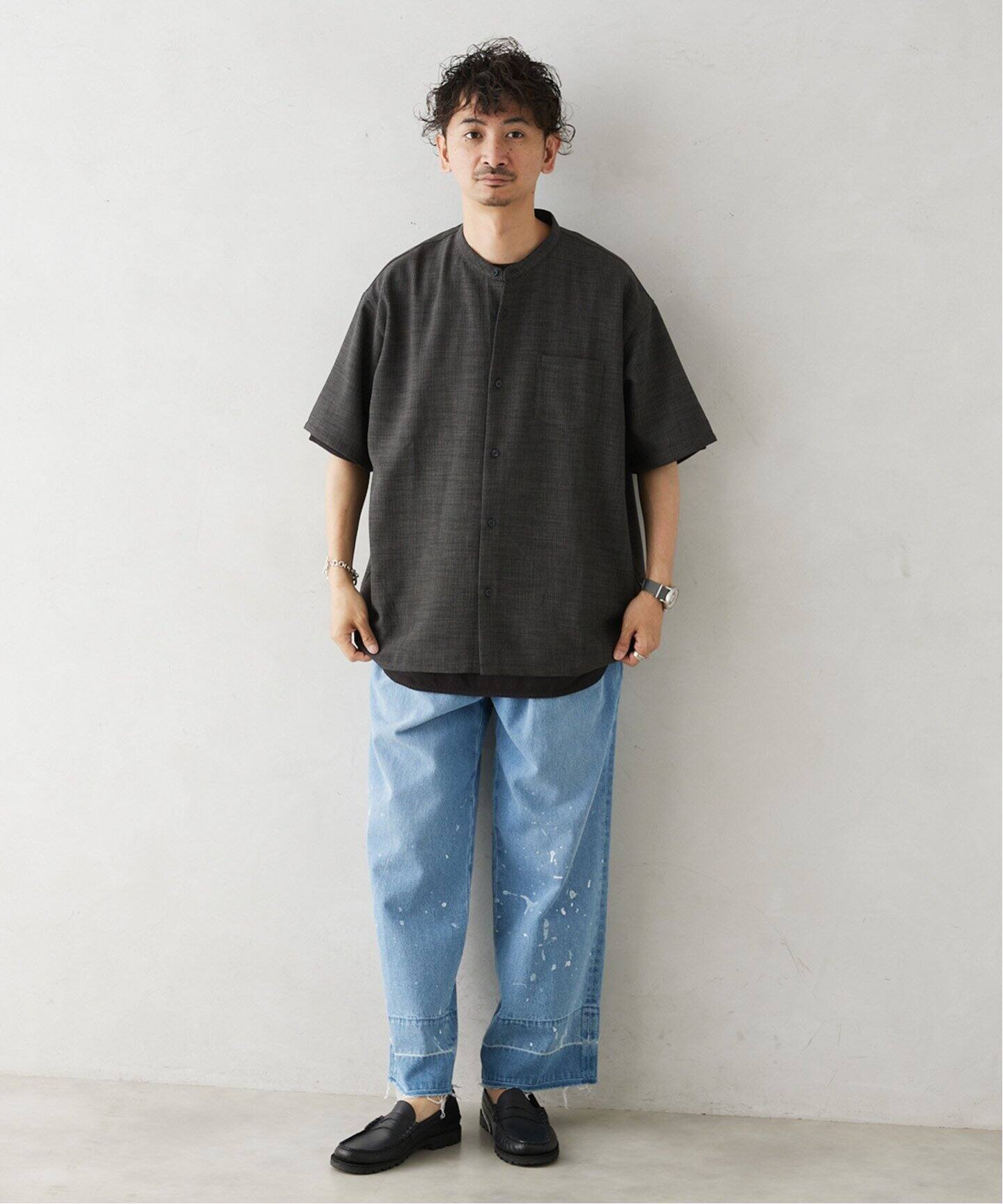 ATSURU TAYAMA ストライプ 半袖Tシャツ 34 ATSURU TAYAMA ストライプ 半袖Tシャツ 34