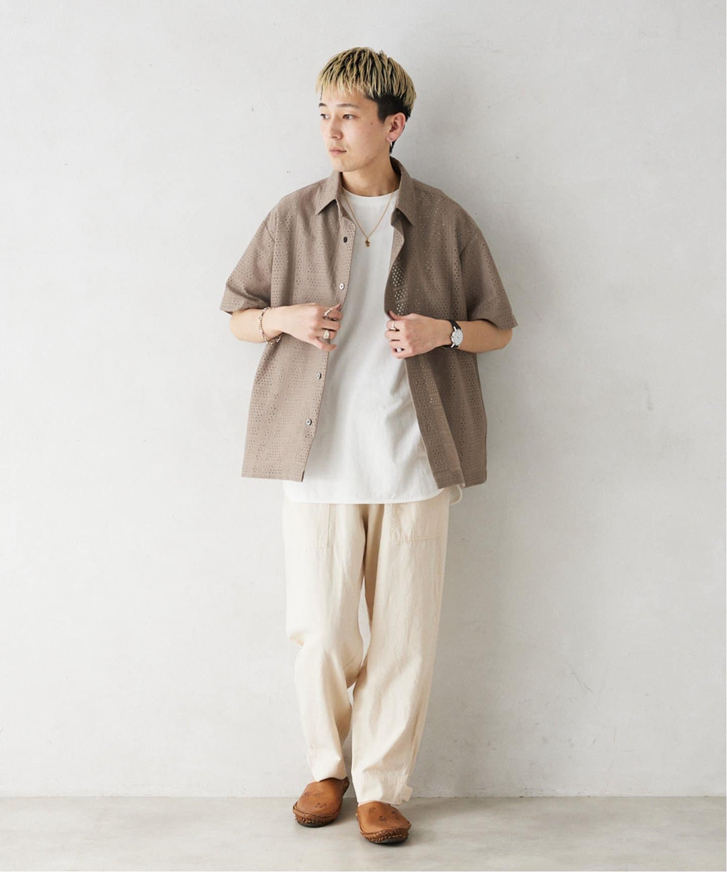 RASHELL LACE SQUARE SS SH（シャツ／ブラウス）｜JOURNAL