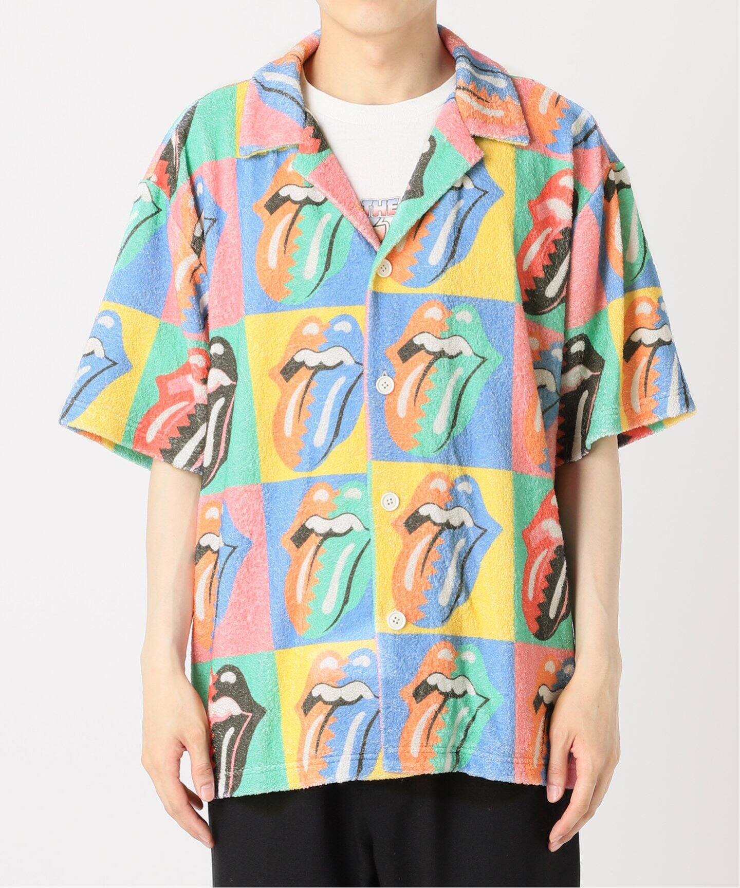 THE ROLLING STONES / ローリングストーンズ 別注 ビーチシャツ