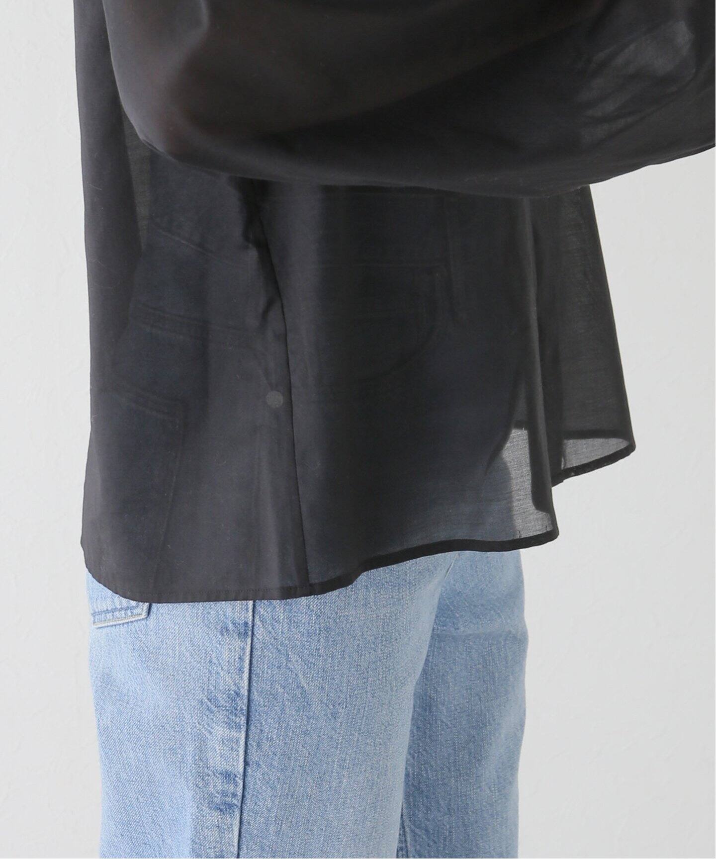 cotton voile ギャザー ブラウス（シャツ／ブラウス）｜Deuxieme  