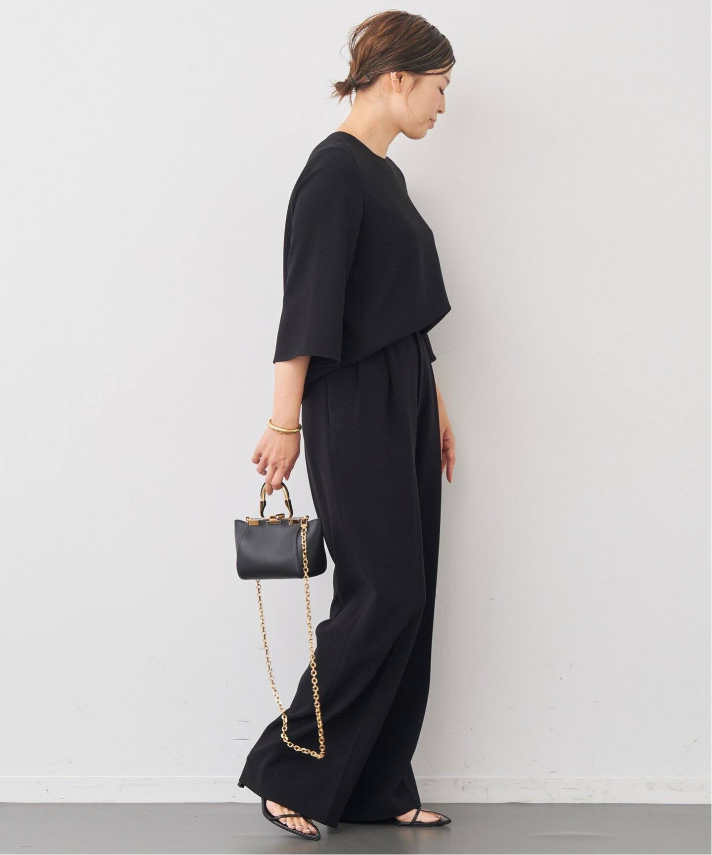 トリアセジョーゼット クルーネックプルオーバー（シャツ／ブラウス 