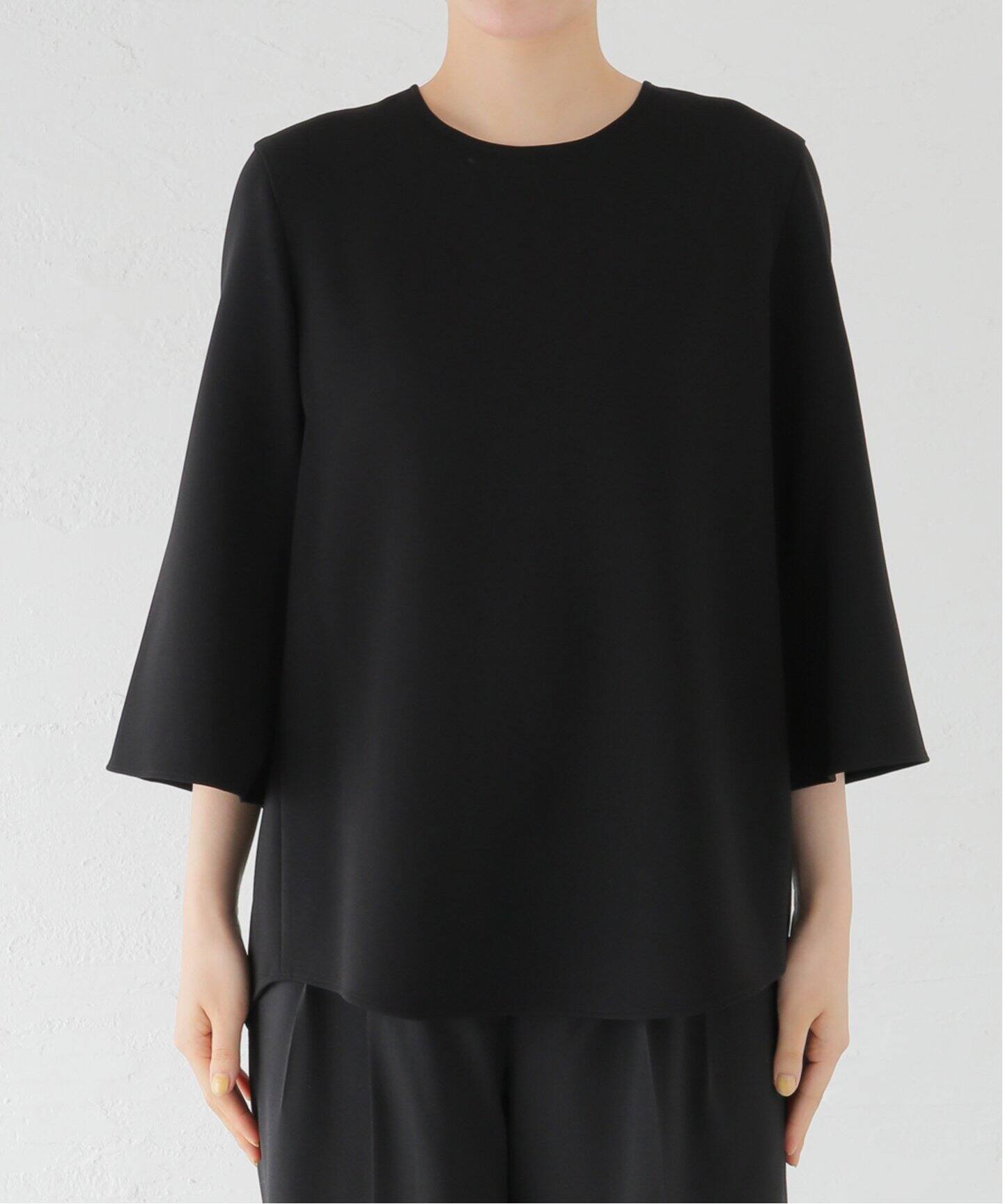 トリアセジョーゼット クルーネックプルオーバー（シャツ／ブラウス  