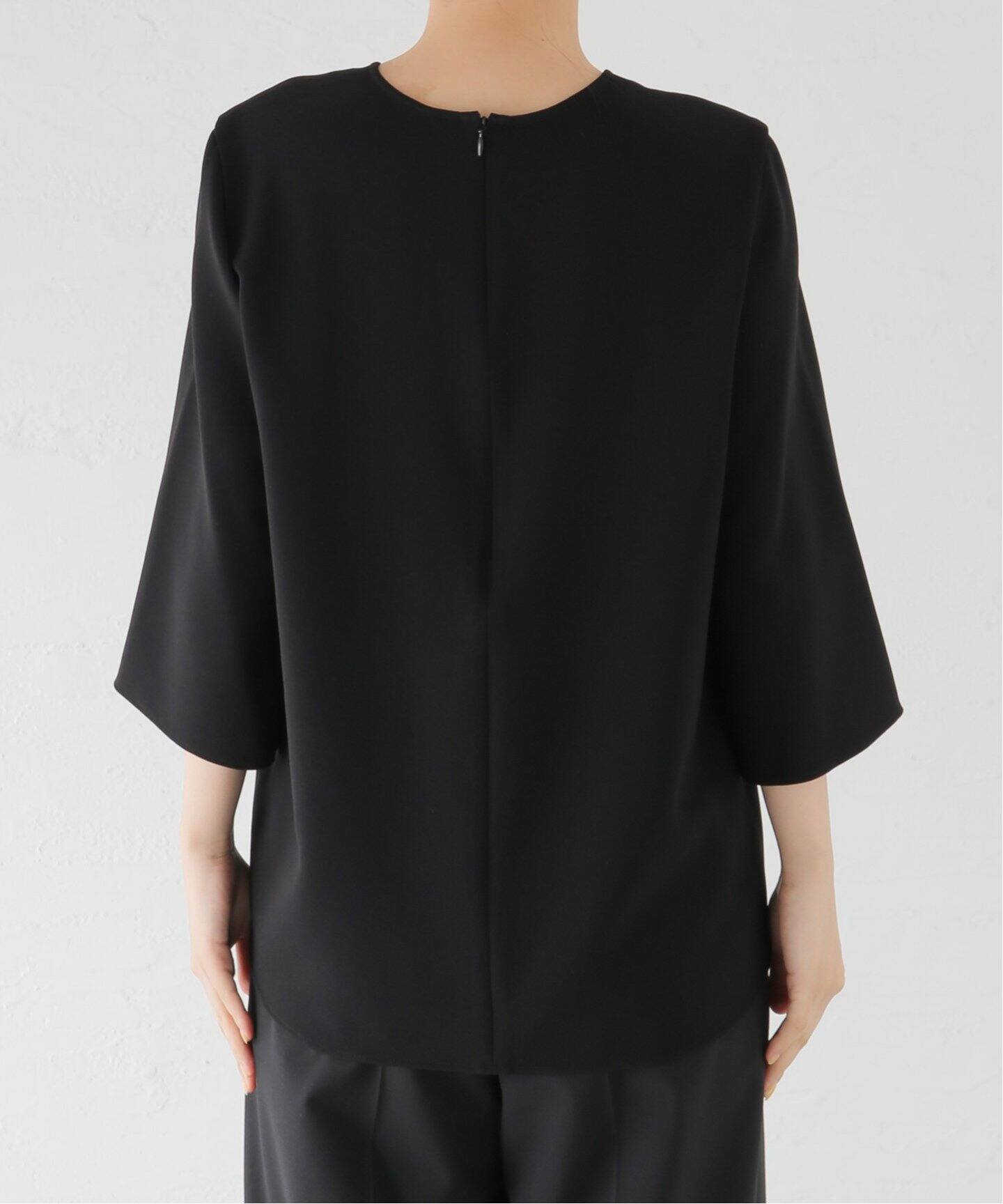 トリアセジョーゼット クルーネックプルオーバー（シャツ／ブラウス  