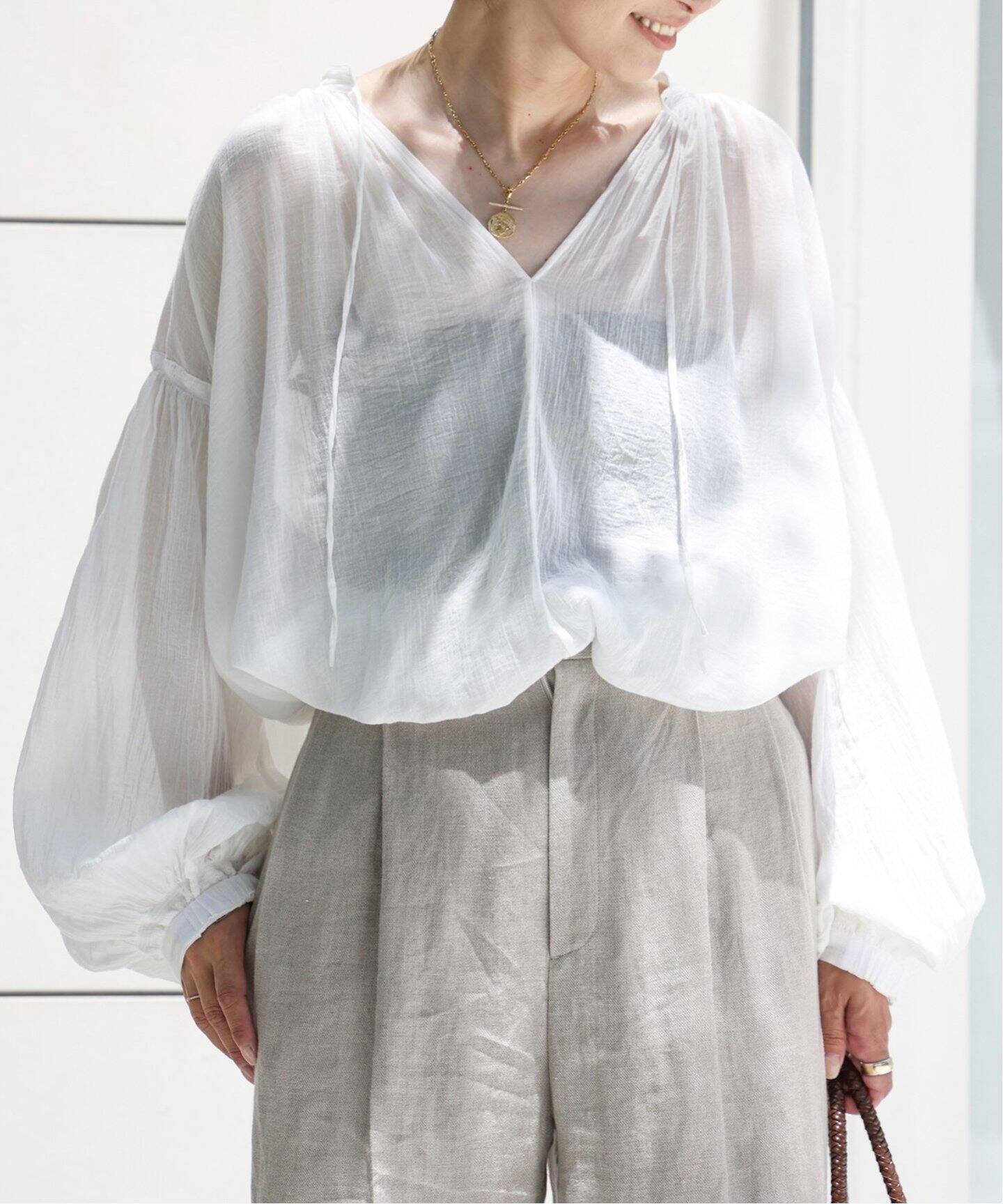 SMOCK ギャザー プルオーバー（シャツ／ブラウス）｜Deuxieme Classe  