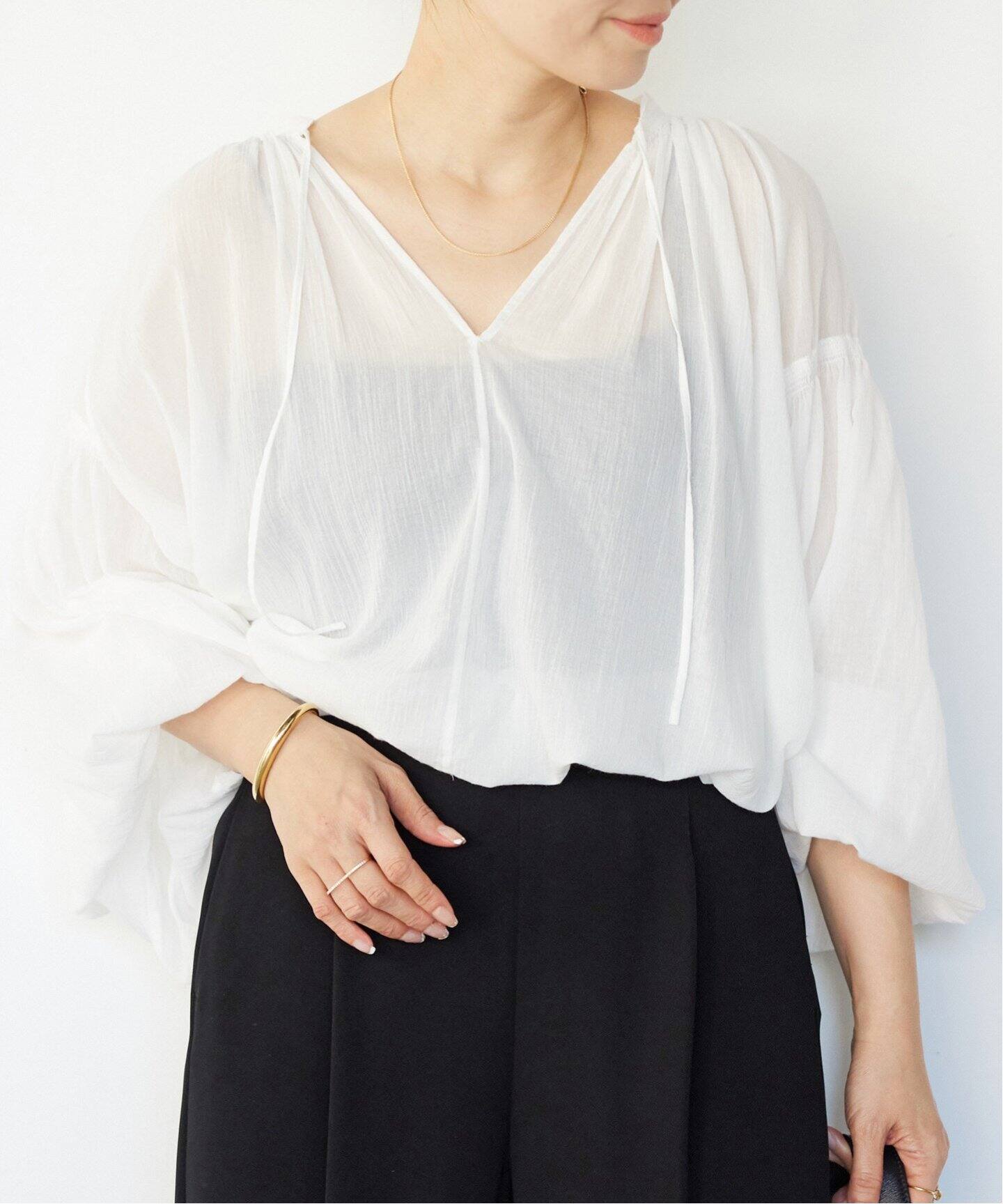 SMOCK ギャザー プルオーバー（シャツ／ブラウス）｜Deuxieme Classe  