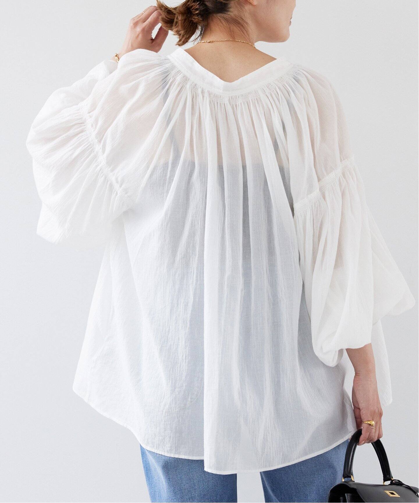 SMOCK ギャザー プルオーバー（シャツ／ブラウス）｜Deuxieme Classe  