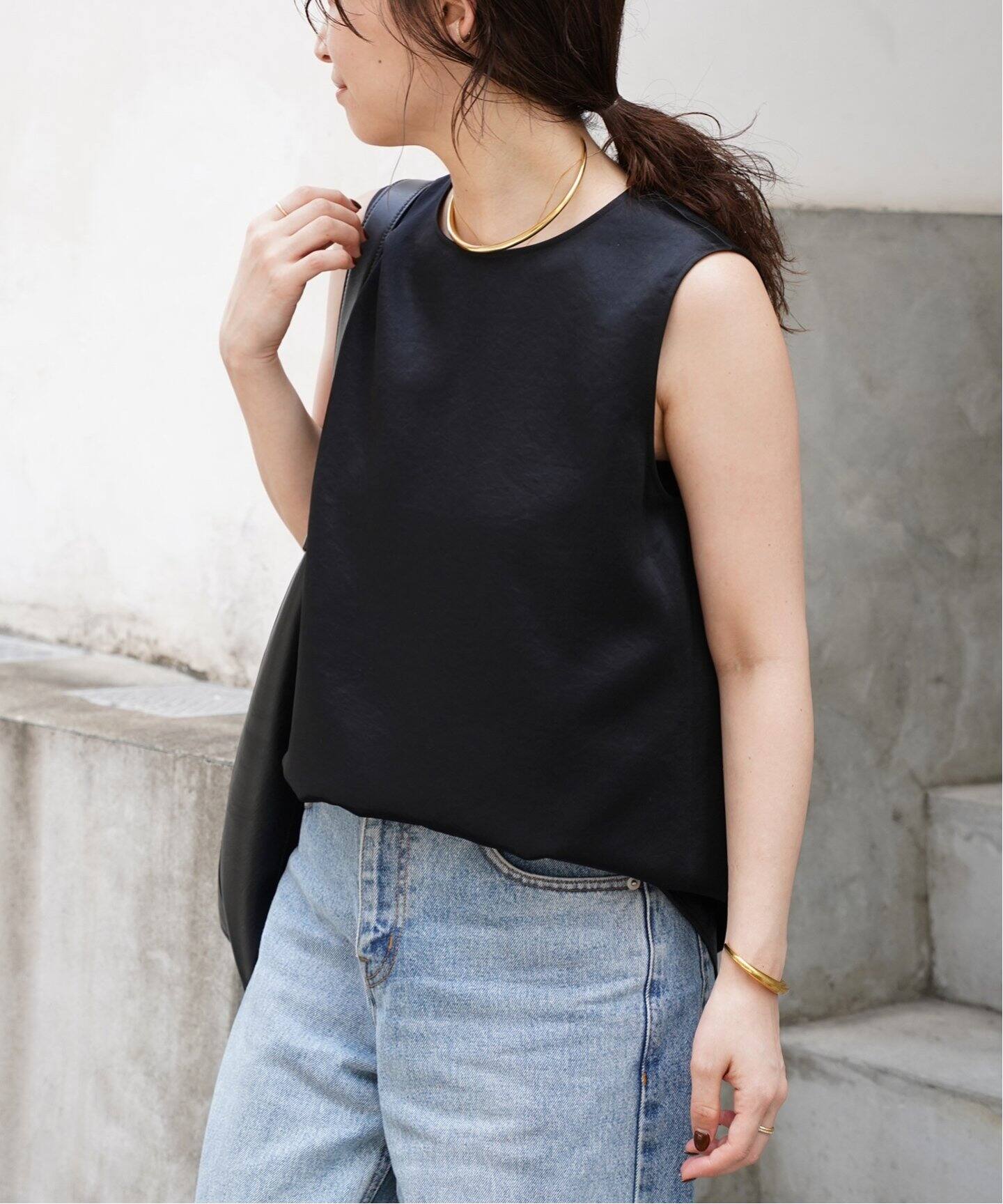 Minimal Satin ブラウス（シャツ／ブラウス）｜Deuxieme Classe  