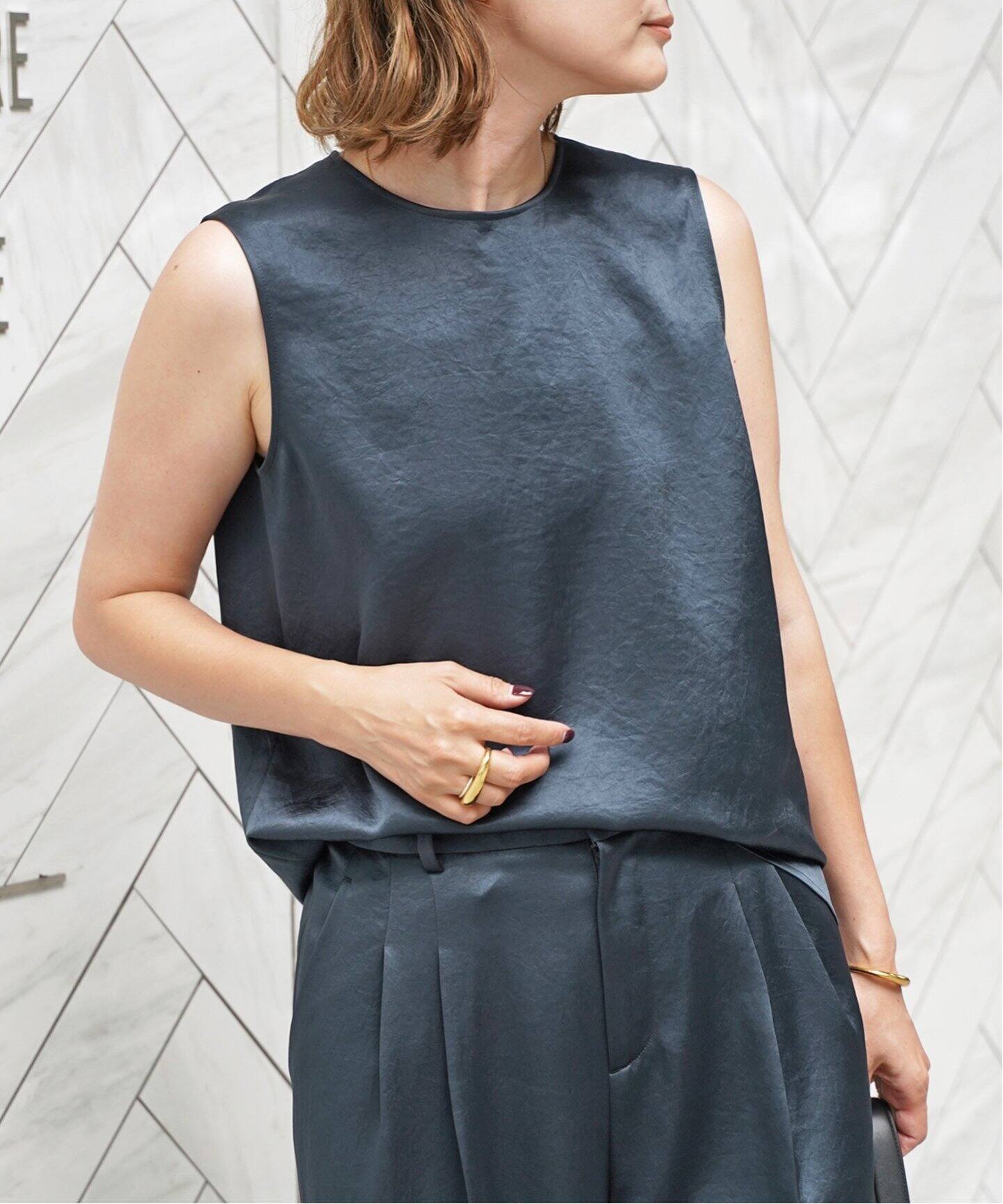 Minimal Satin ブラウス（シャツ／ブラウス）｜Deuxieme Classe  