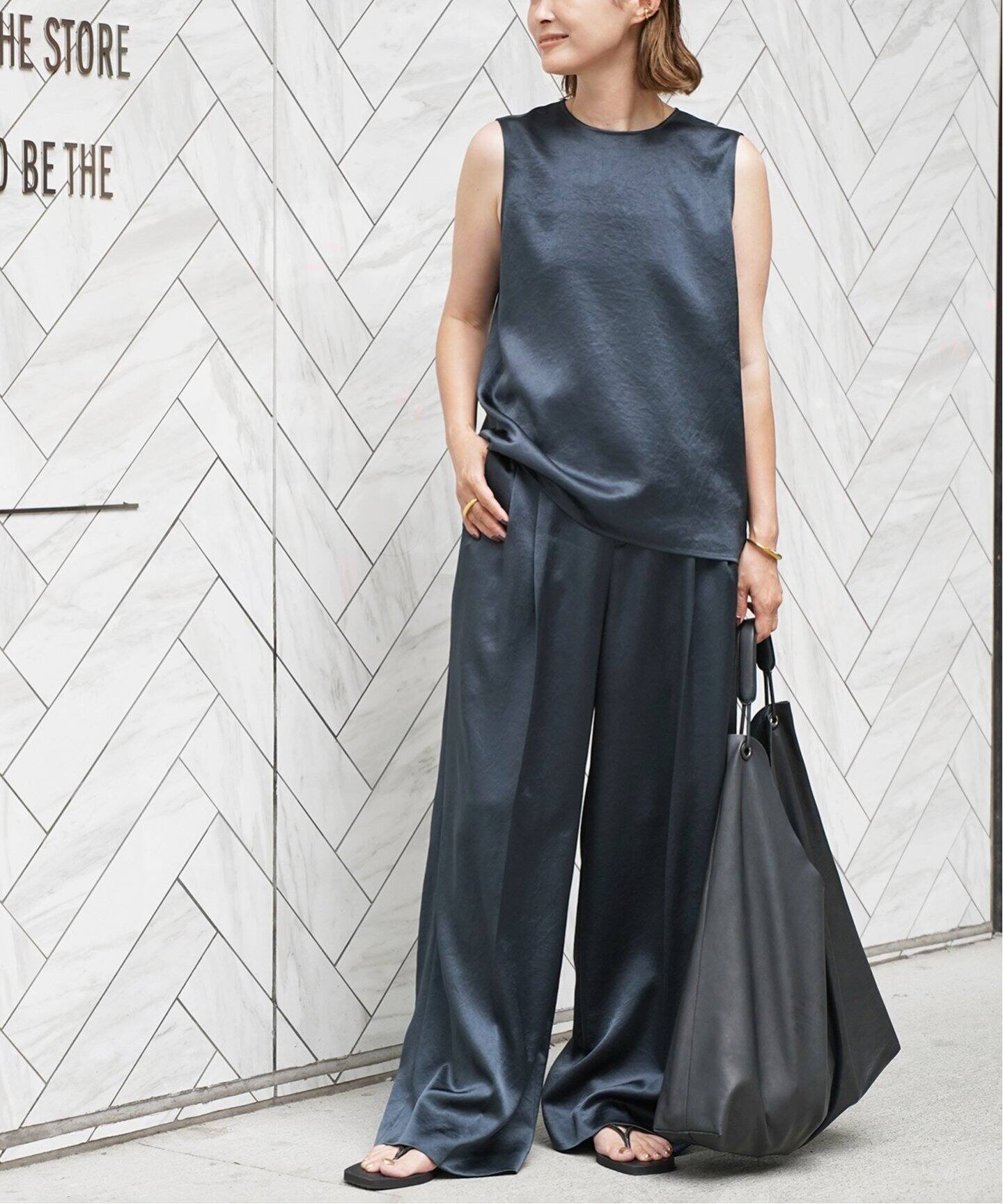 Deuxieme Classe MinimalSatin ブラウス 