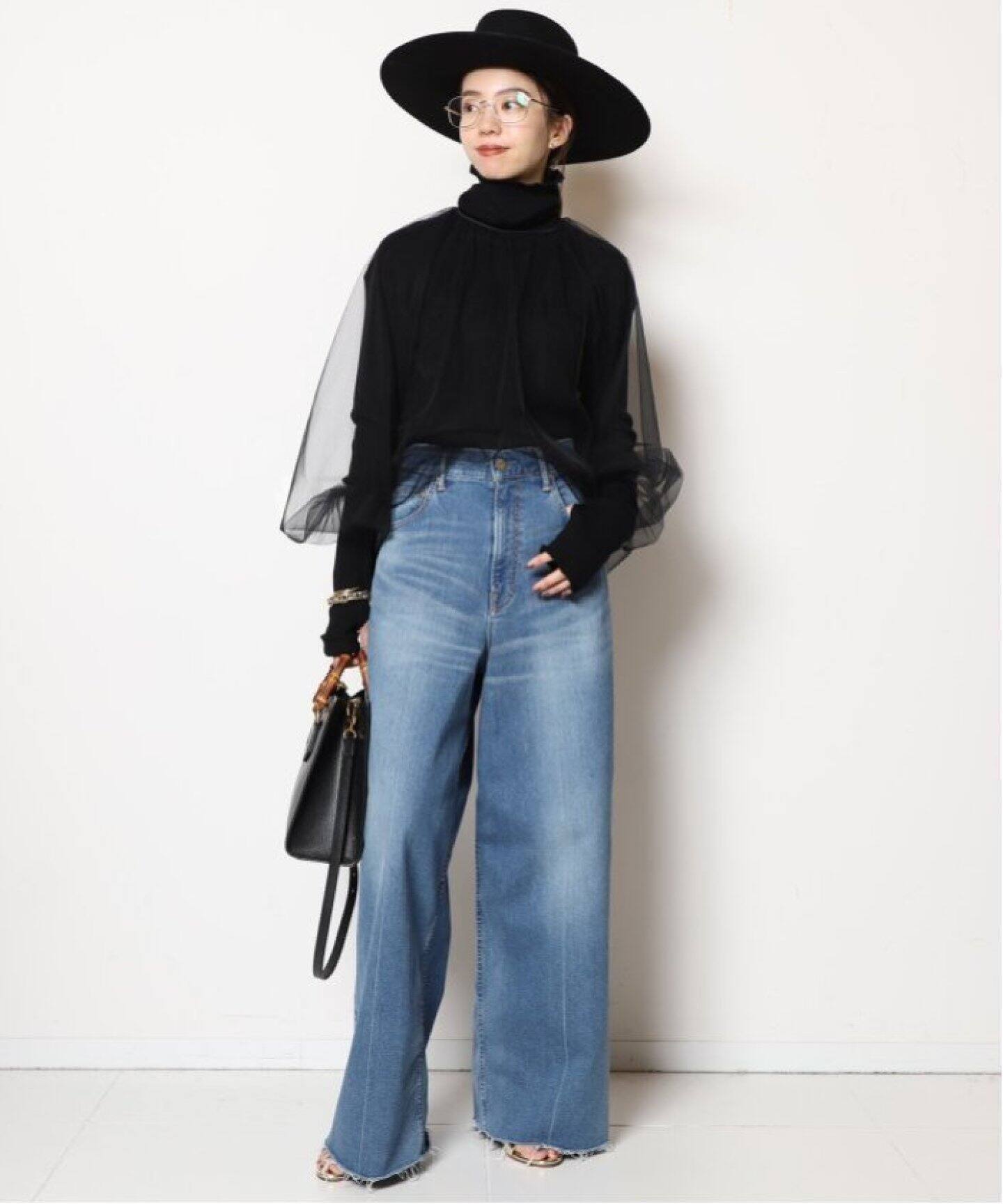 追加【Col Pierrot/コルピエロ】Tulle ブラウス（シャツ／ブラウス  