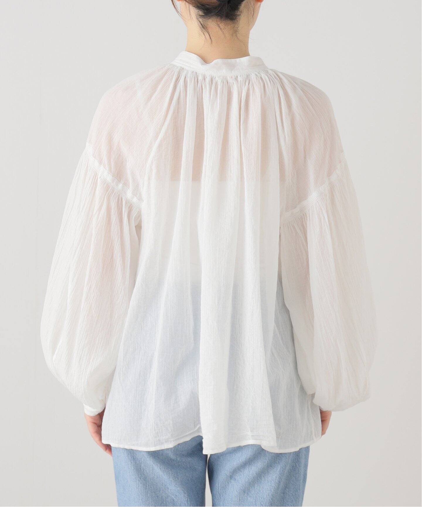 SMOCK ギャザー プルオーバー（シャツ／ブラウス）｜MUSE de Deuxieme  