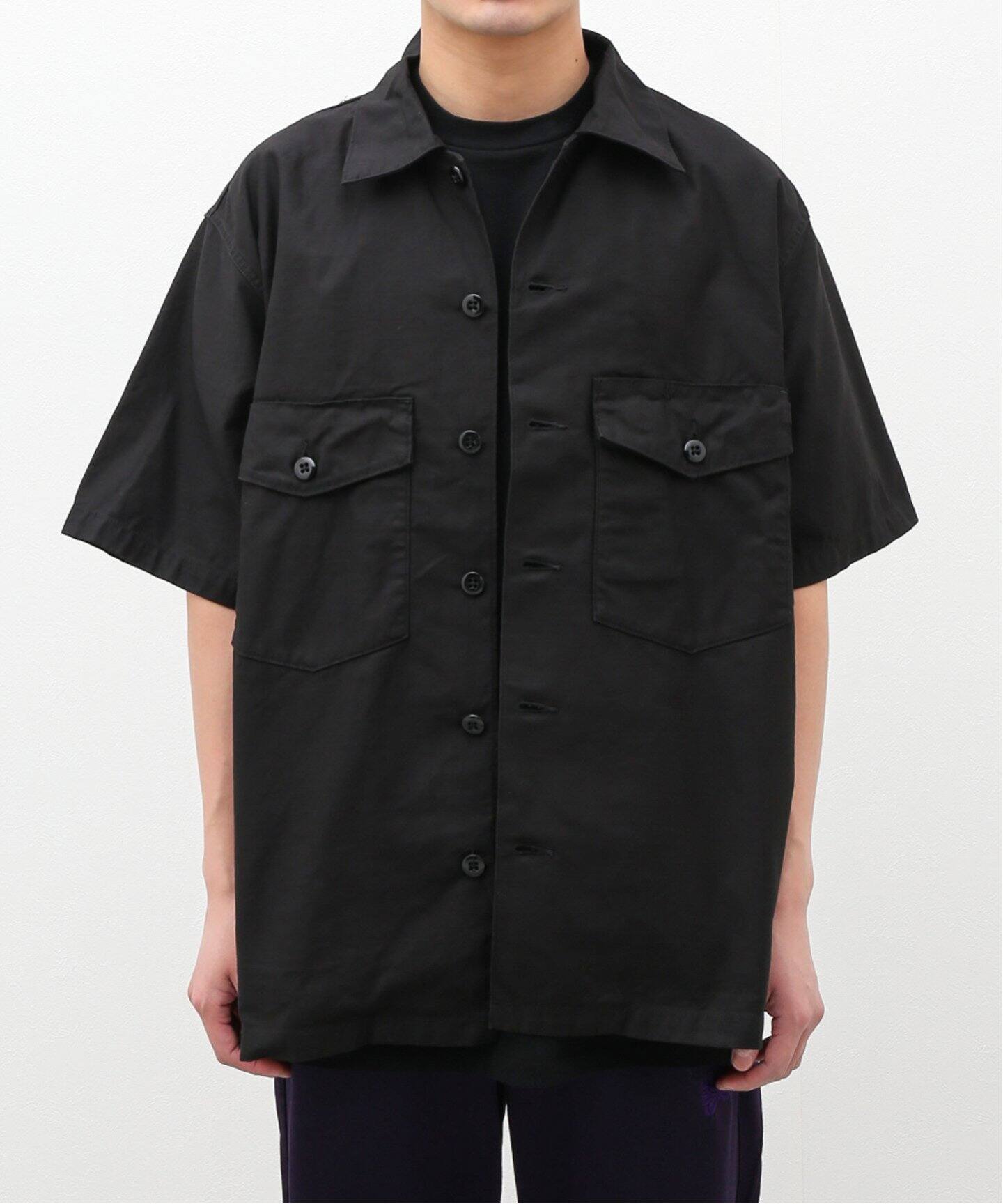 NEEDLES / ニードルズ】S/S FATIGUE SHIRT - BACK SATEEN（シャツ 