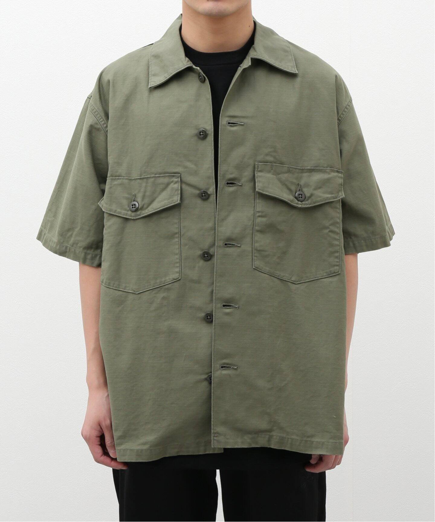 NEEDLES / ニードルズ】S/S FATIGUE SHIRT - BACK SATEEN（シャツ  