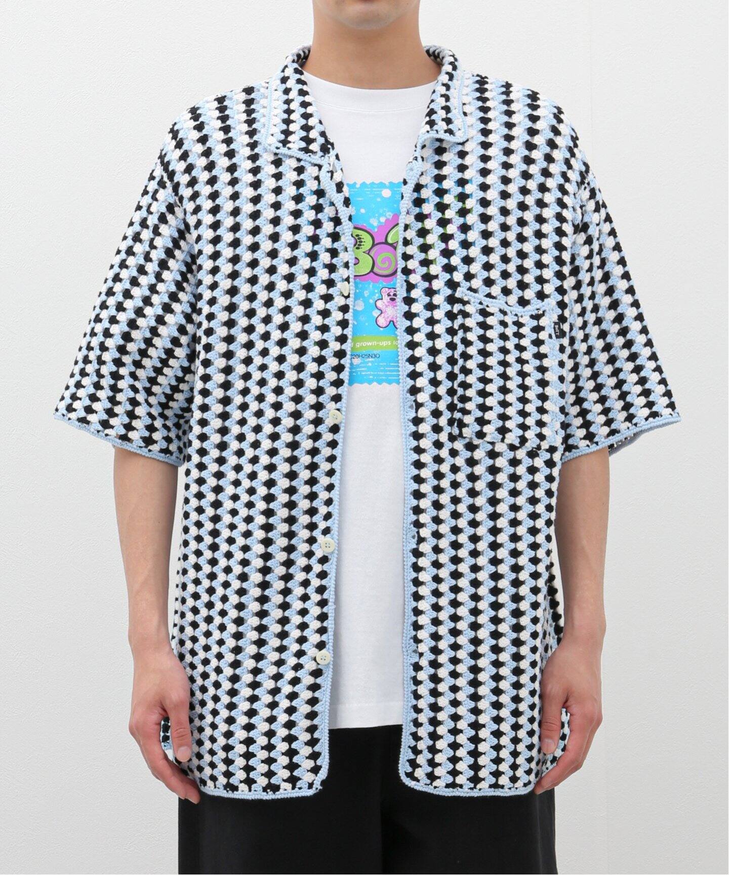 BoTT Cotton Crochet S/S Shirt クロシェシャツ