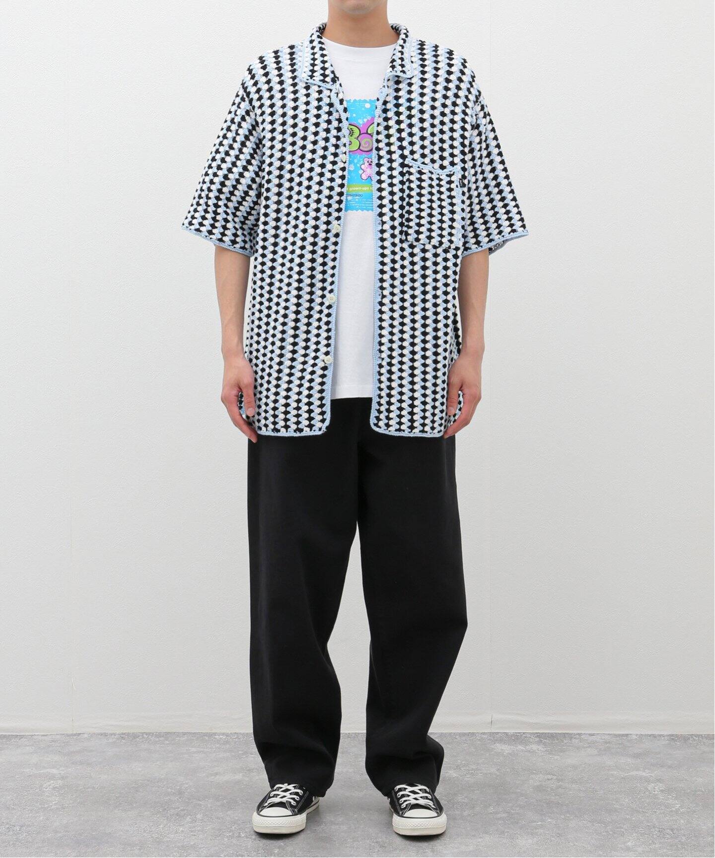 BoTT / ボット】Cotton Crochet S/S Shirt（シャツ／ブラウス）｜WISM 