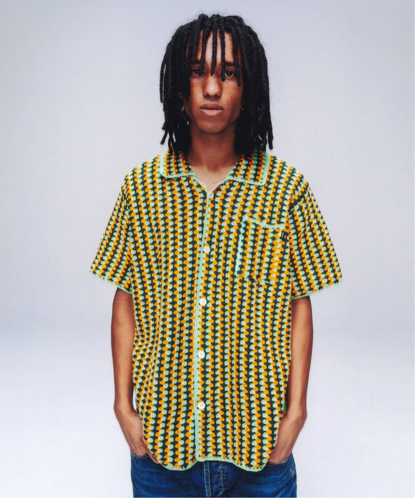 BoTT / ボット】Cotton Crochet S/S Shirt（シャツ／ブラウス）｜WISM 