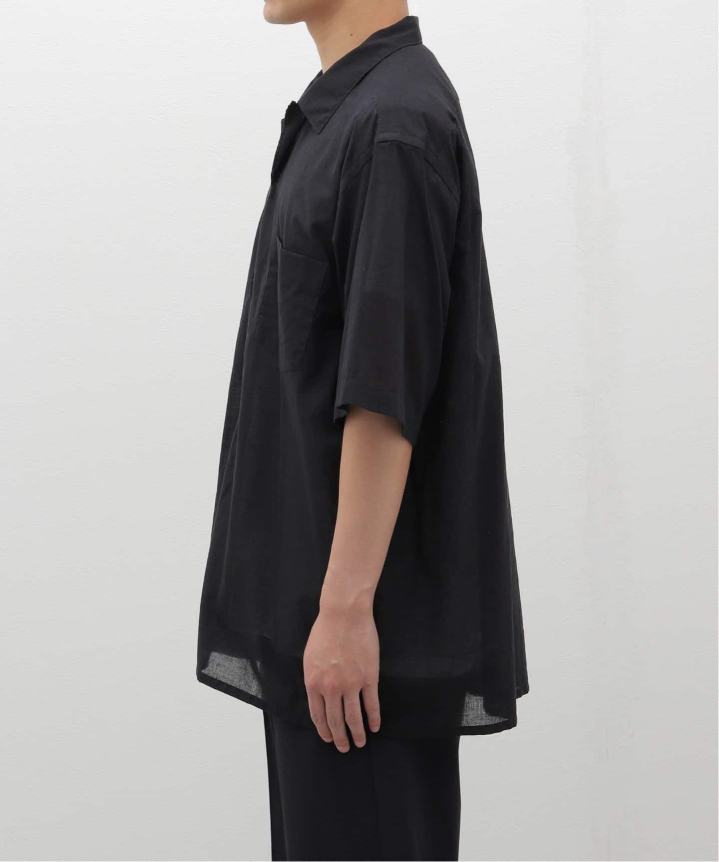 comoli / コモリ】KHADIコットンハンソデ オープンカラーシャツ