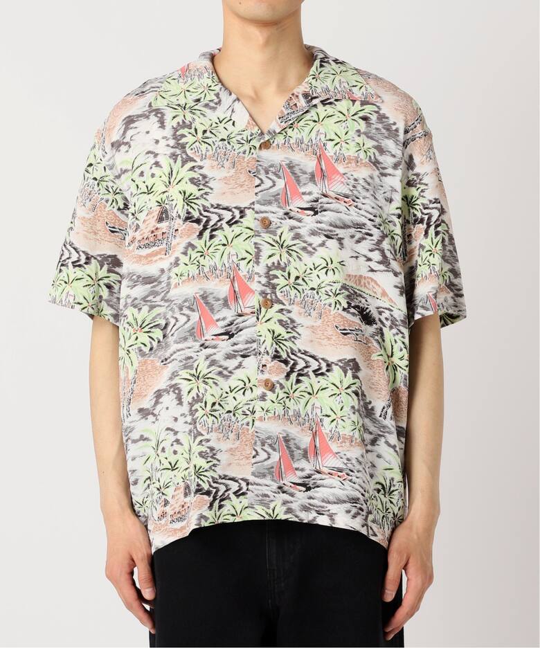 SUN SURF × JOURNAL STANDARD / 別注 アロハシャツ Palmtree × Wave 