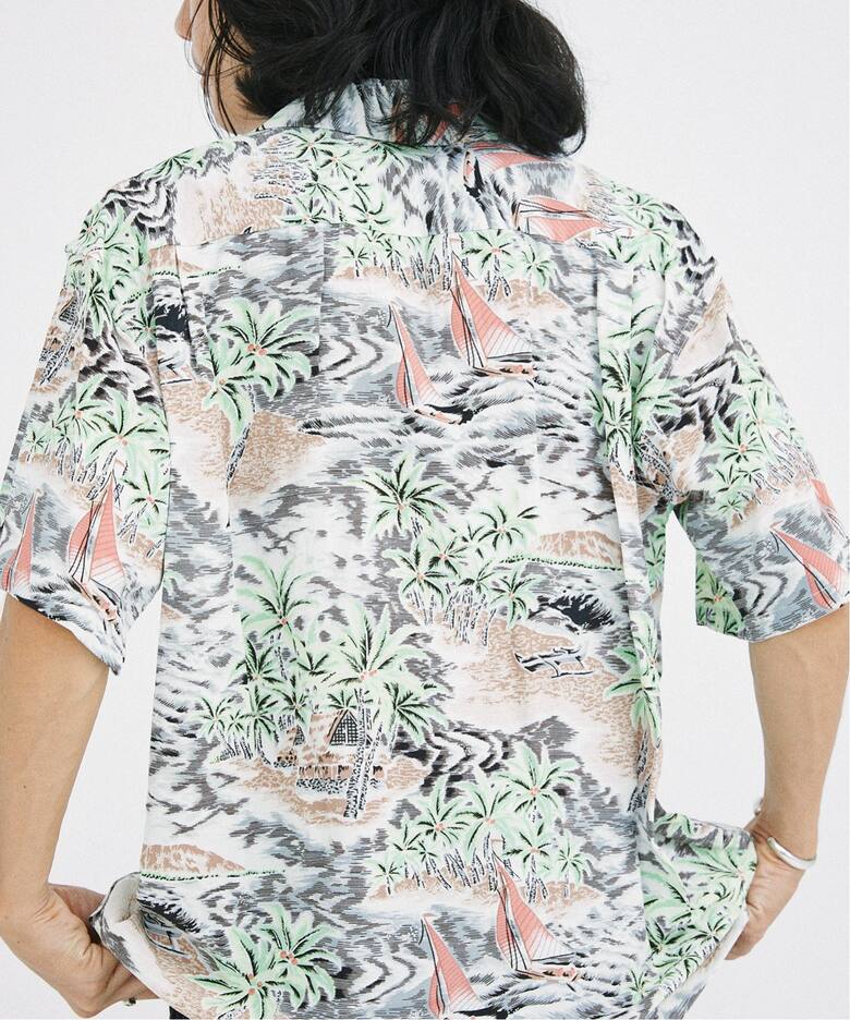 SUN SURF × JOURNAL STANDARD / 別注 アロハシャツ Palmtree × Wave 