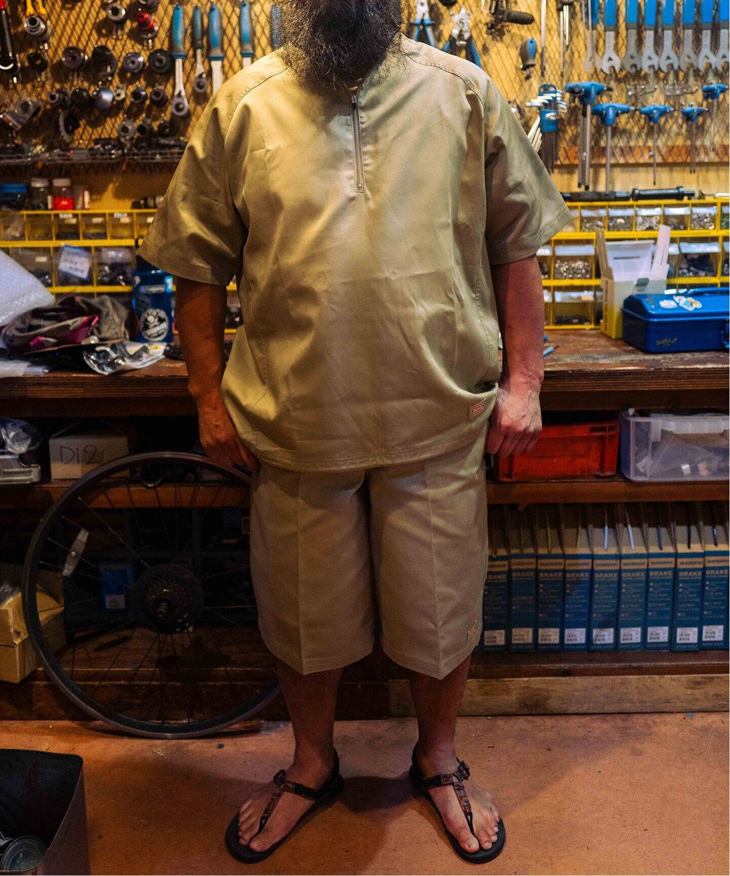 Dickies COVERALL L ベージュ【半袖】 Dickies Coverall Beige Workwear Jumpsuit XL Shortsleeves