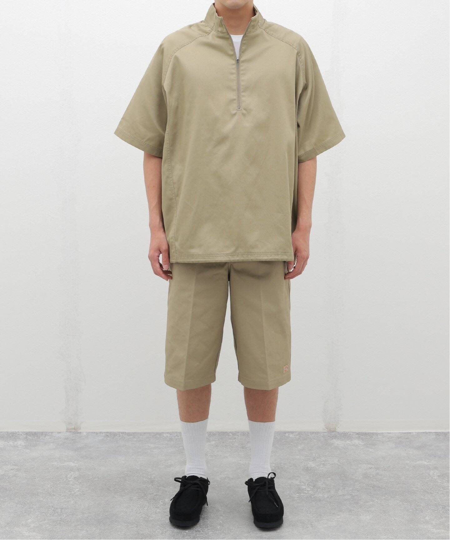 【1度のみ着用】DICKIES TWILL SKATE SHIRTS Mサイズ Dickies / ディッキーズ × Circles / ZipUp Shirts（シャツ