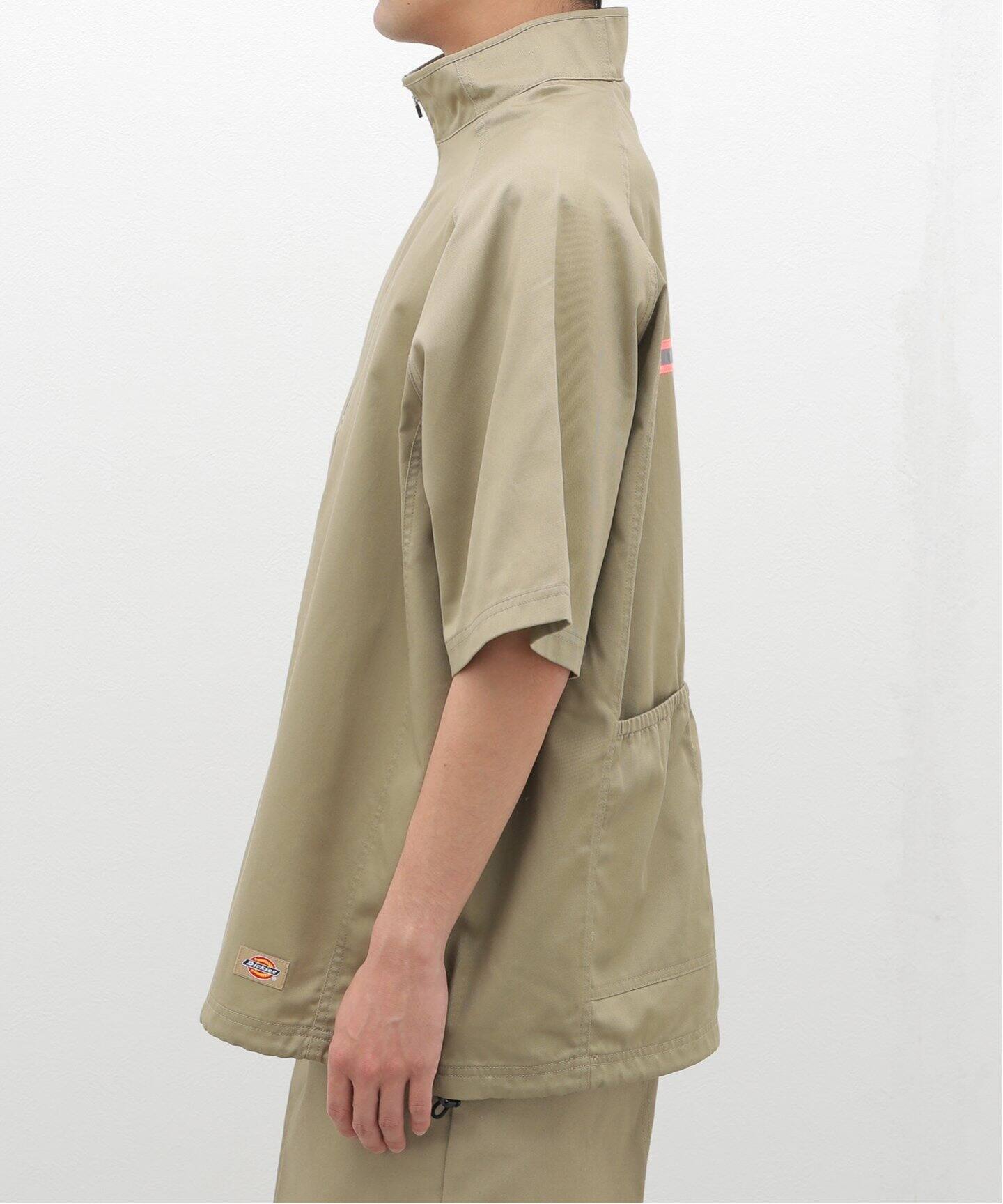 Dickies COVERALL L ベージュ【半袖】 Dickies Coverall Beige Workwear Jumpsuit XL Shortsleeves