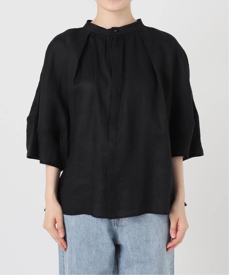 追加》フレンチリネン2wayブラウス（シャツ／ブラウス）｜B.C STOCK  