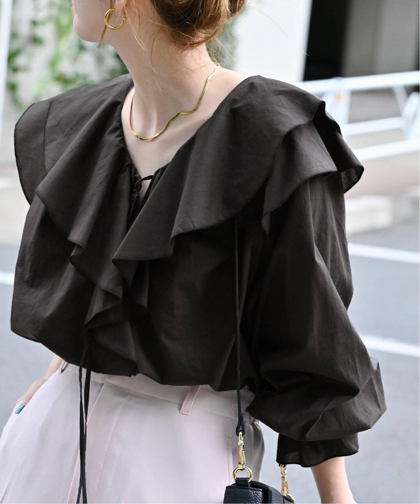 定価78,650円 新品 マークジェイコブス ラッフルカラー ブラウス