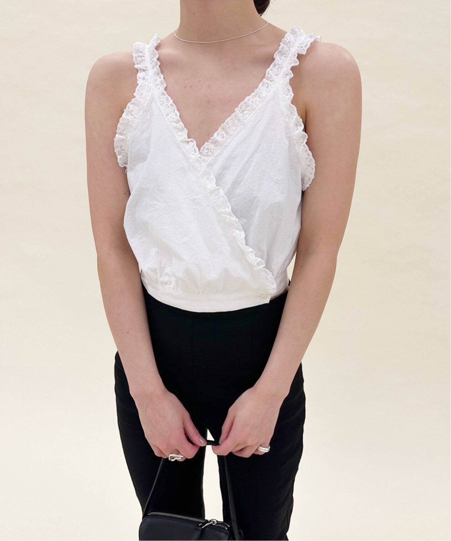 コットンリネン ランジェリートップ（シャツ／ブラウス）｜EDIT.FOR  