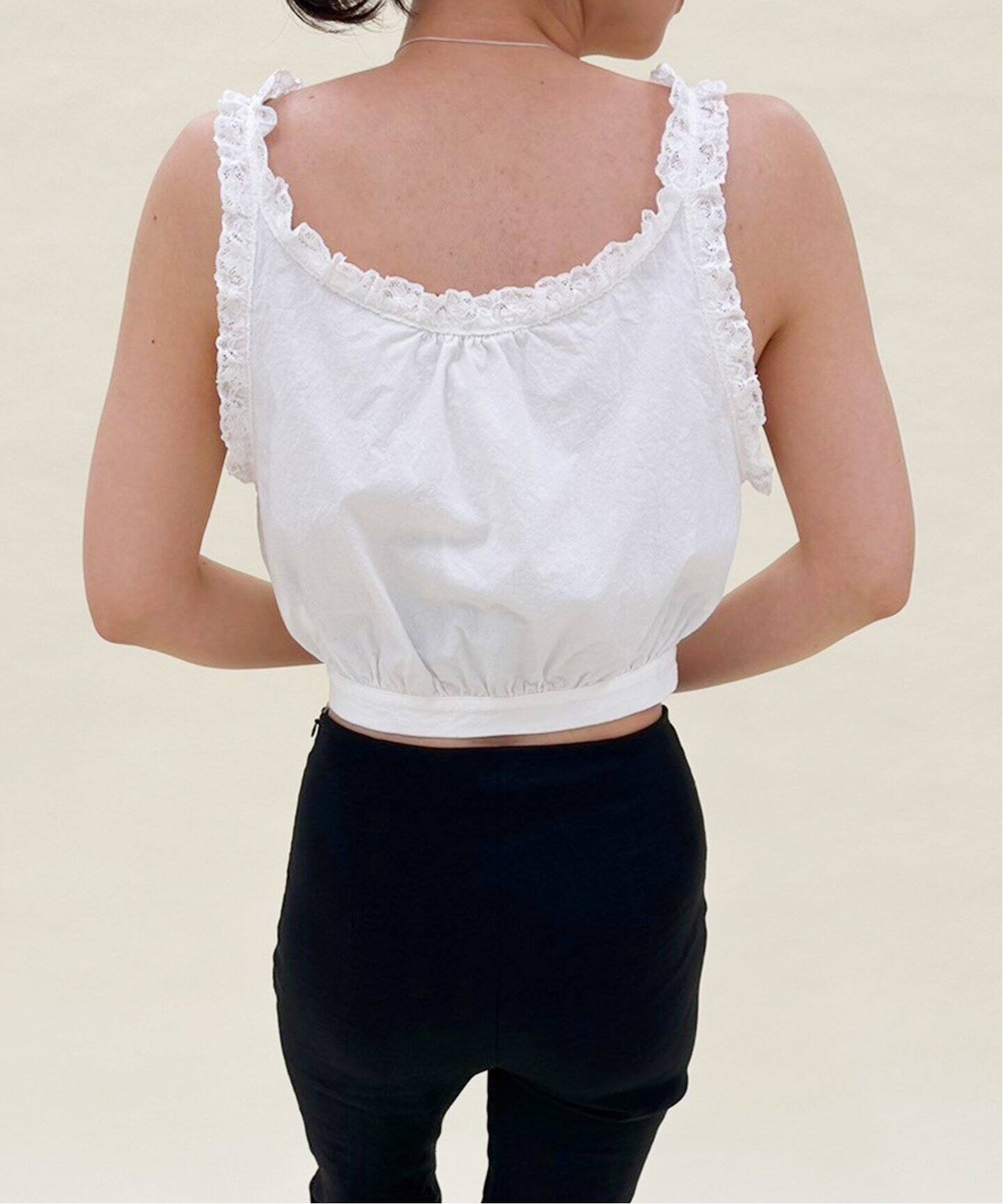 コットンリネン ランジェリートップ（シャツ／ブラウス）｜EDIT.FOR  