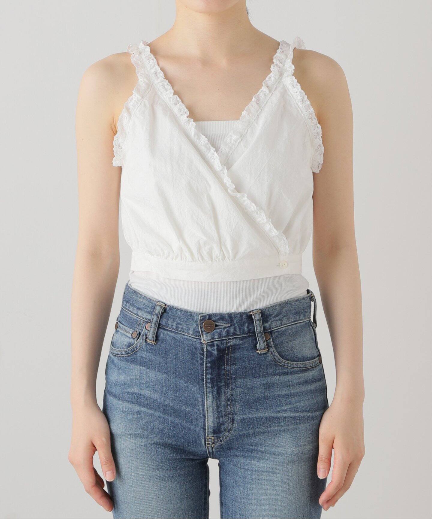 コットンリネン ランジェリートップ（シャツ／ブラウス）｜EDIT.FOR  