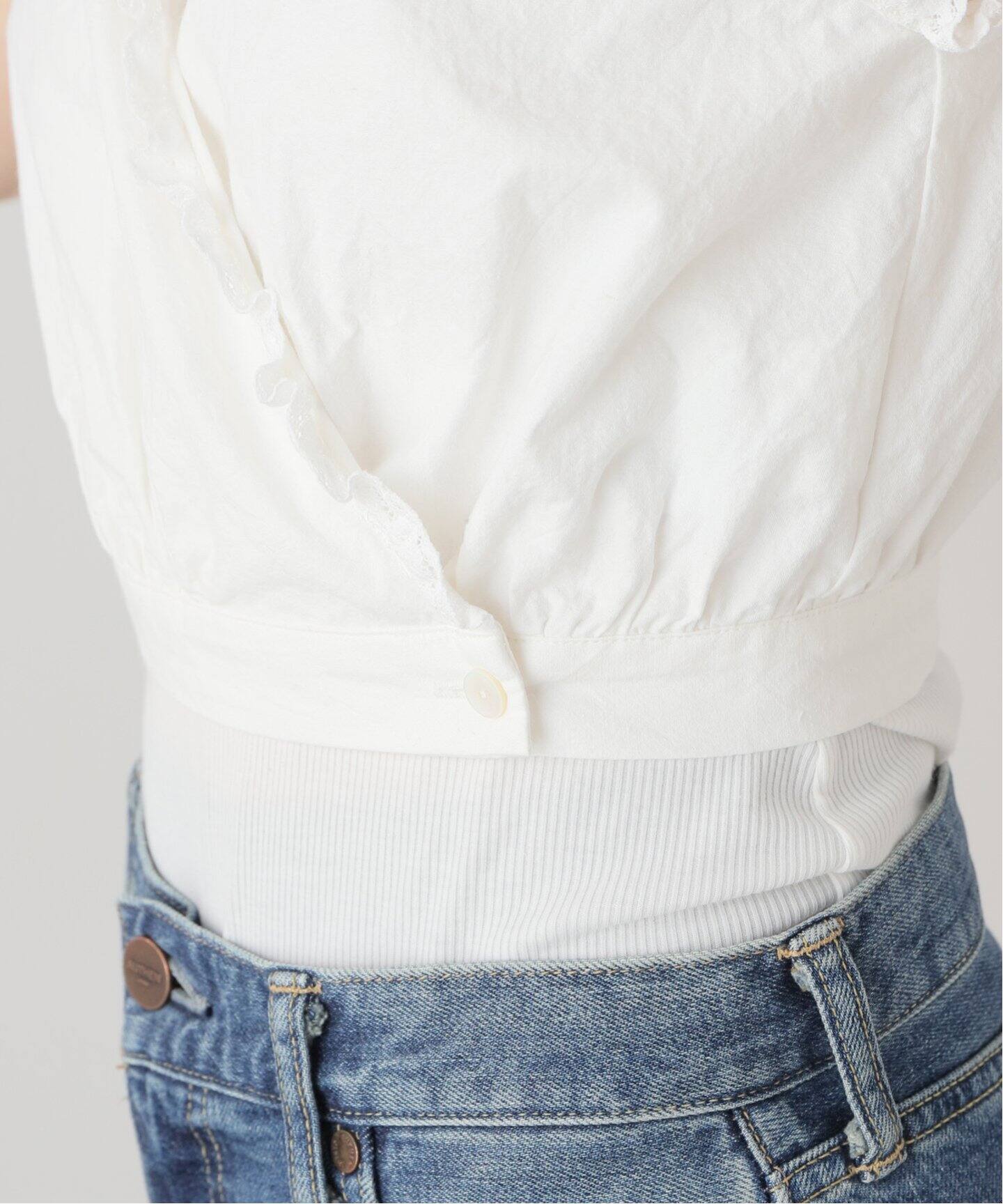 コットンリネン ランジェリートップ（シャツ／ブラウス）｜EDIT.FOR  