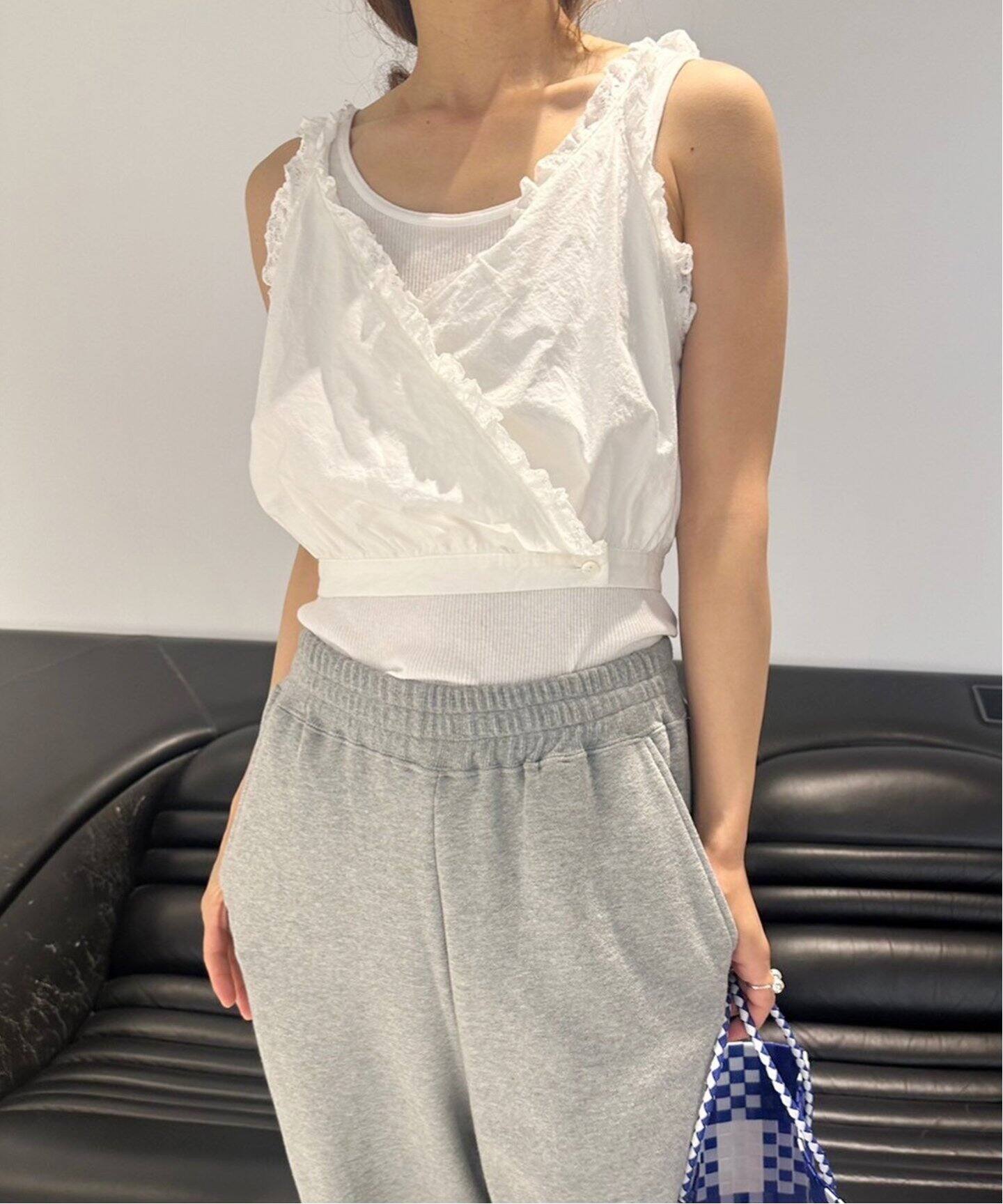 コットンリネン ランジェリートップ（シャツ／ブラウス）｜EDIT.FOR  